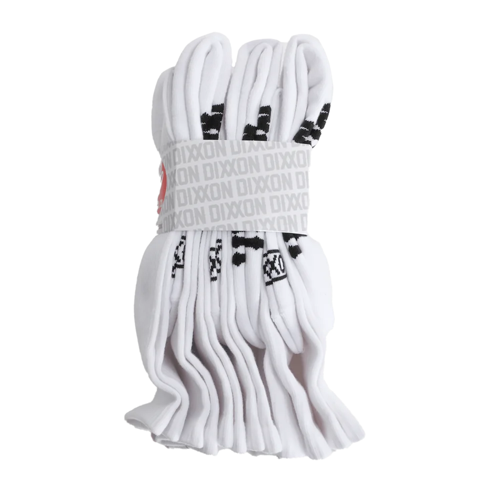 6pk Premium Crew Socks - White - Image 3