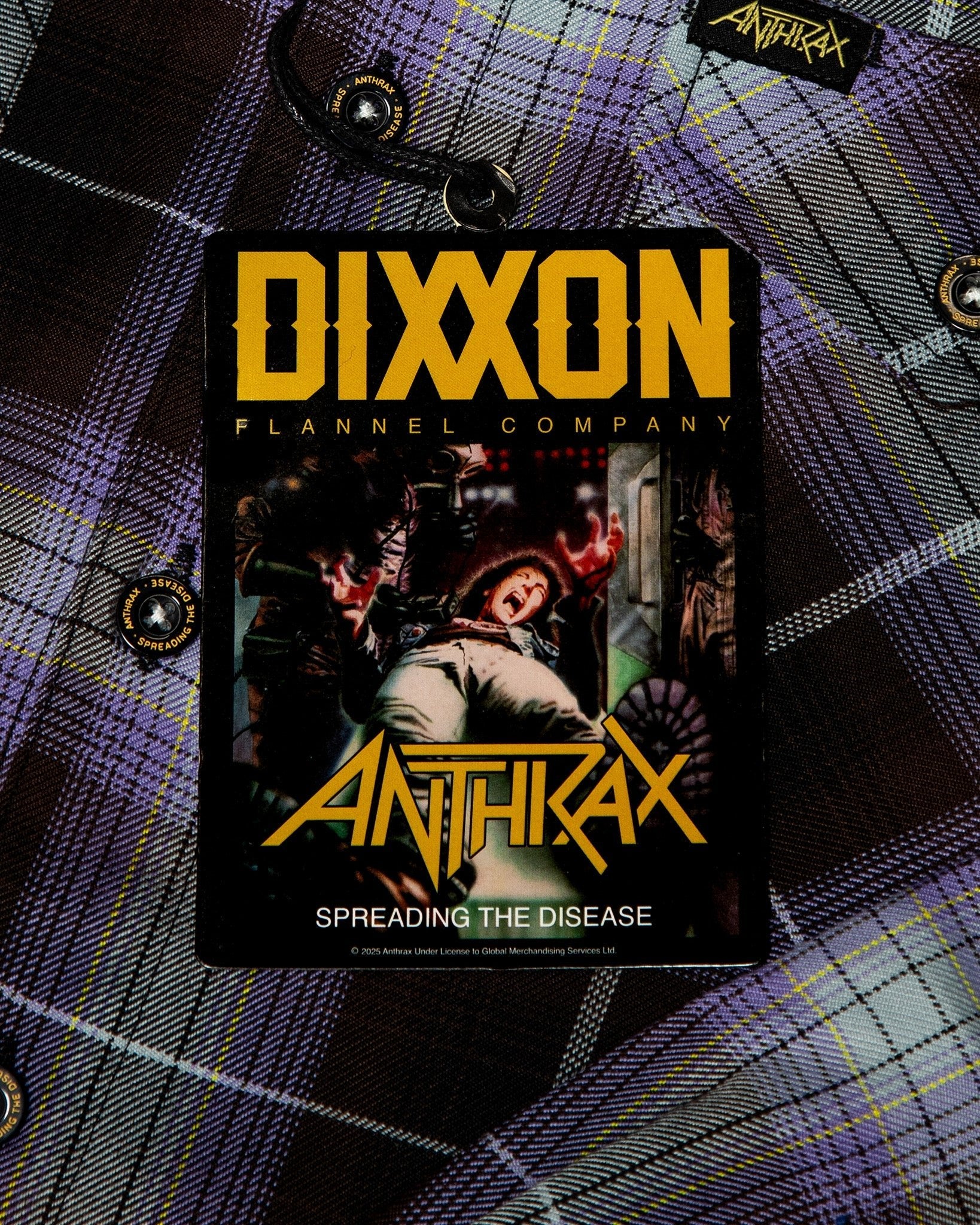 Anthrax Spreading the Disease Flannel - Image 8