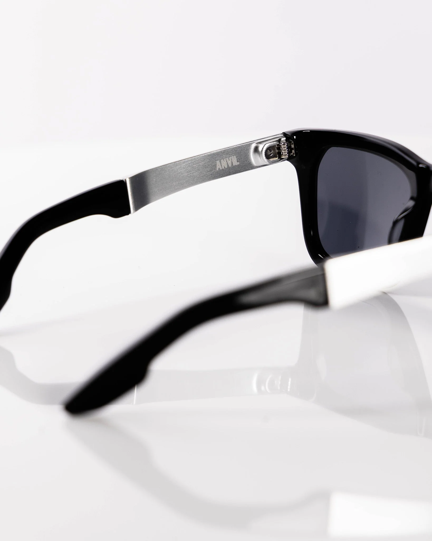 Anvil Metal Sunglasses - Black & Grey - Image 8