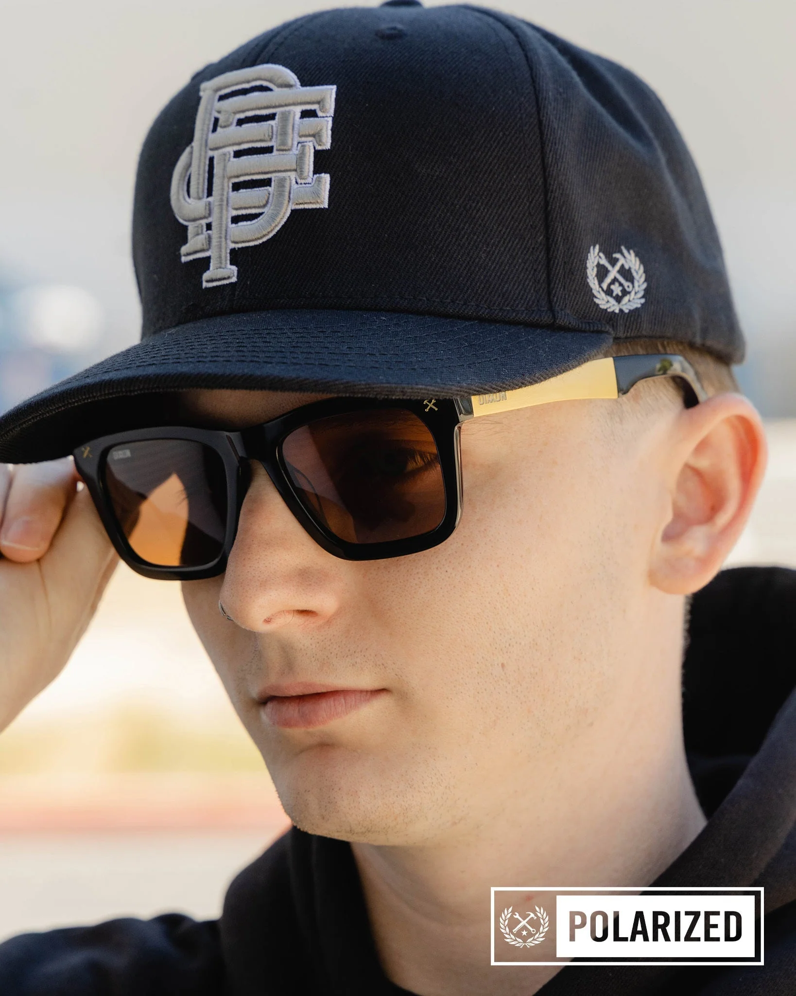 Anvil Metal Sunglasses - Brown & Bronze Polarised - Image 2