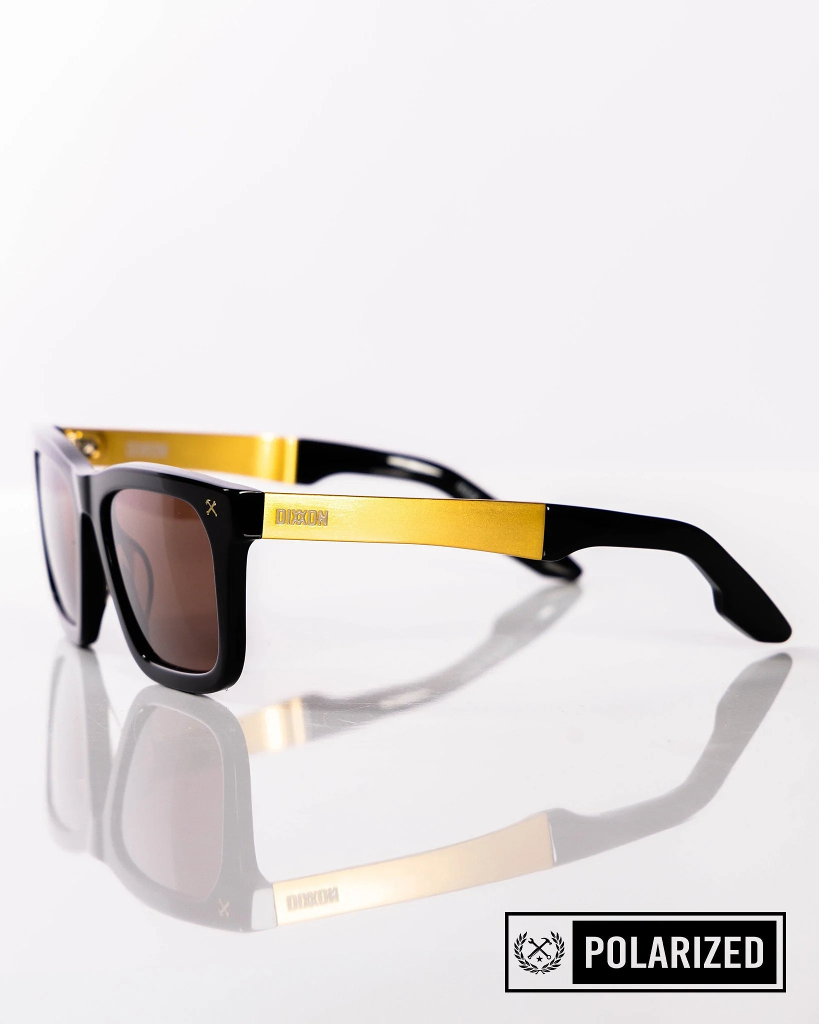 Anvil Metal Sunglasses - Brown & Bronze Polarised - Image 4