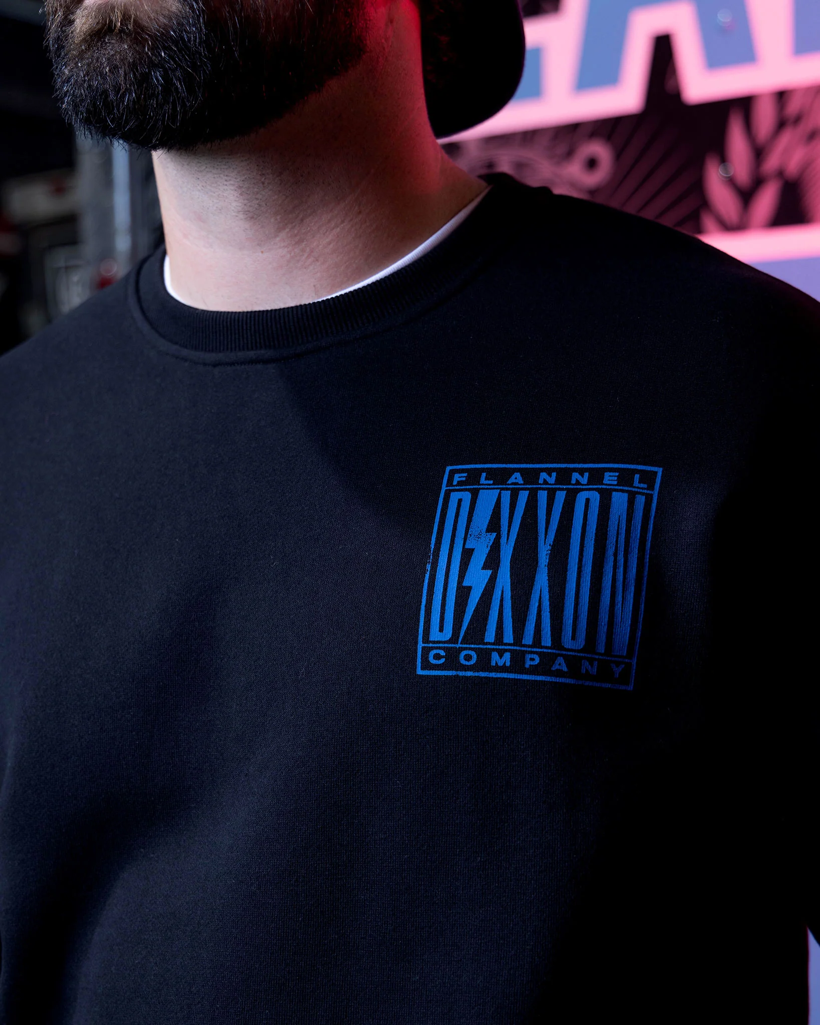 Blue Charged Crewneck Sweatshirt - Black - Image 5