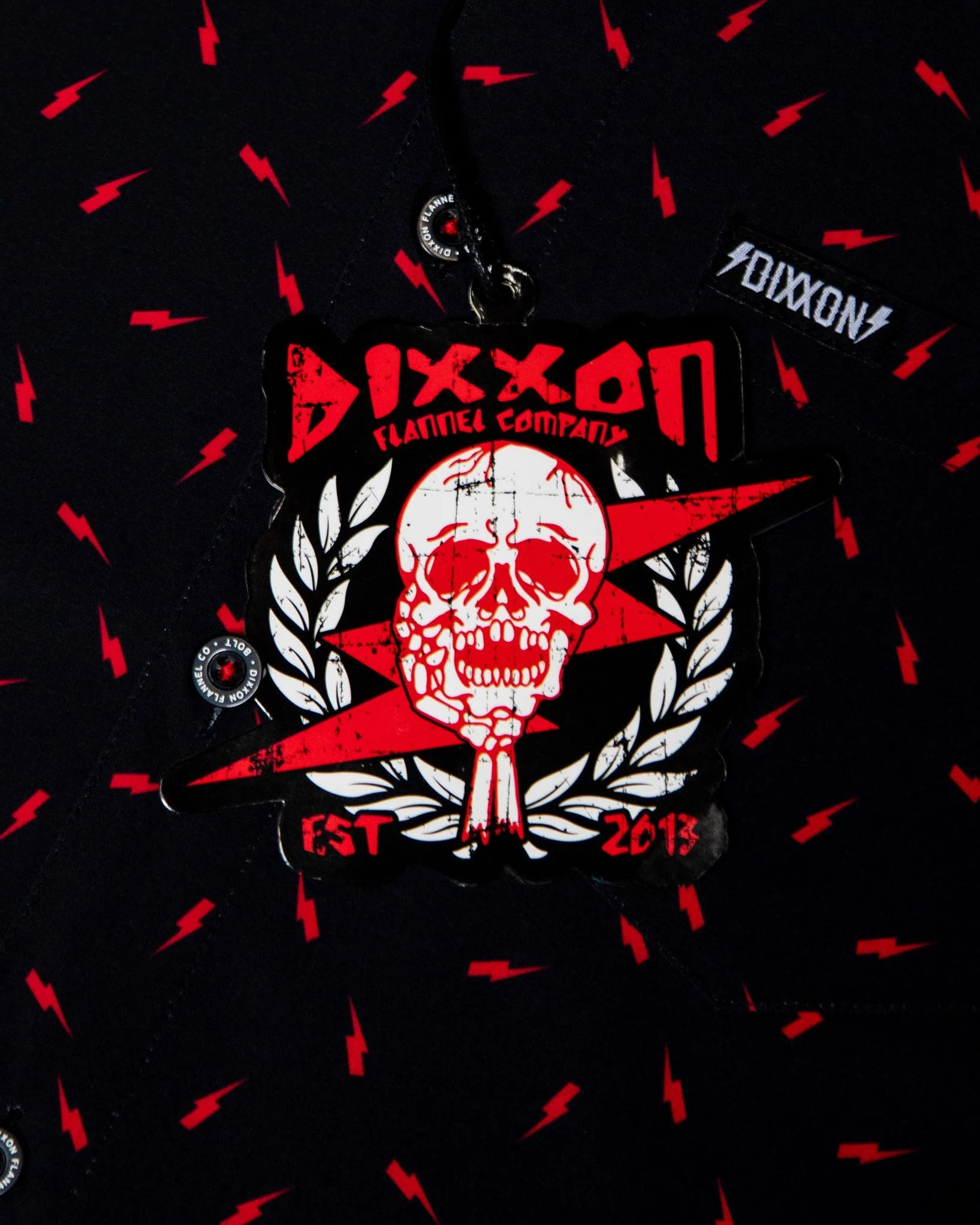 Bolt Party Shirt - Black & Red - Image 6