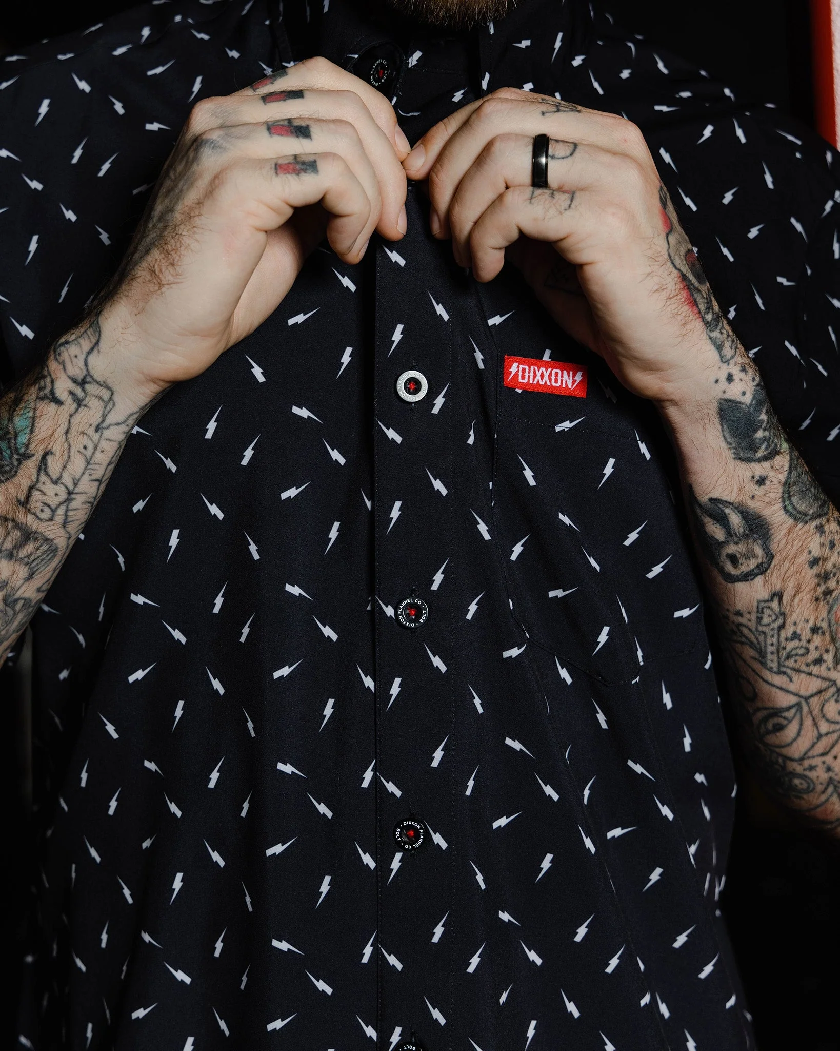 Bolt Party Shirt - Black & White - Image 5