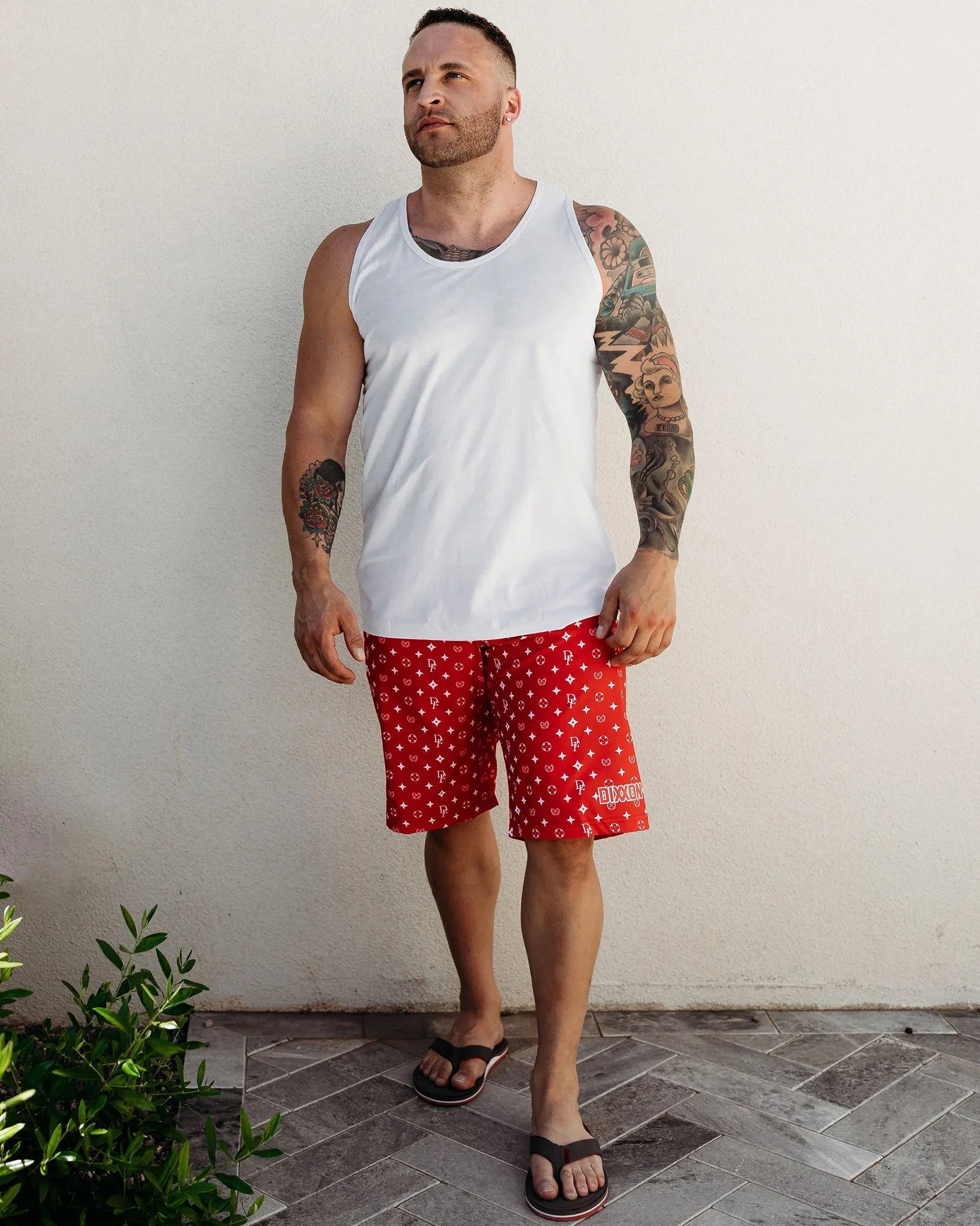 Bougie Boardshorts - Red - Image 3