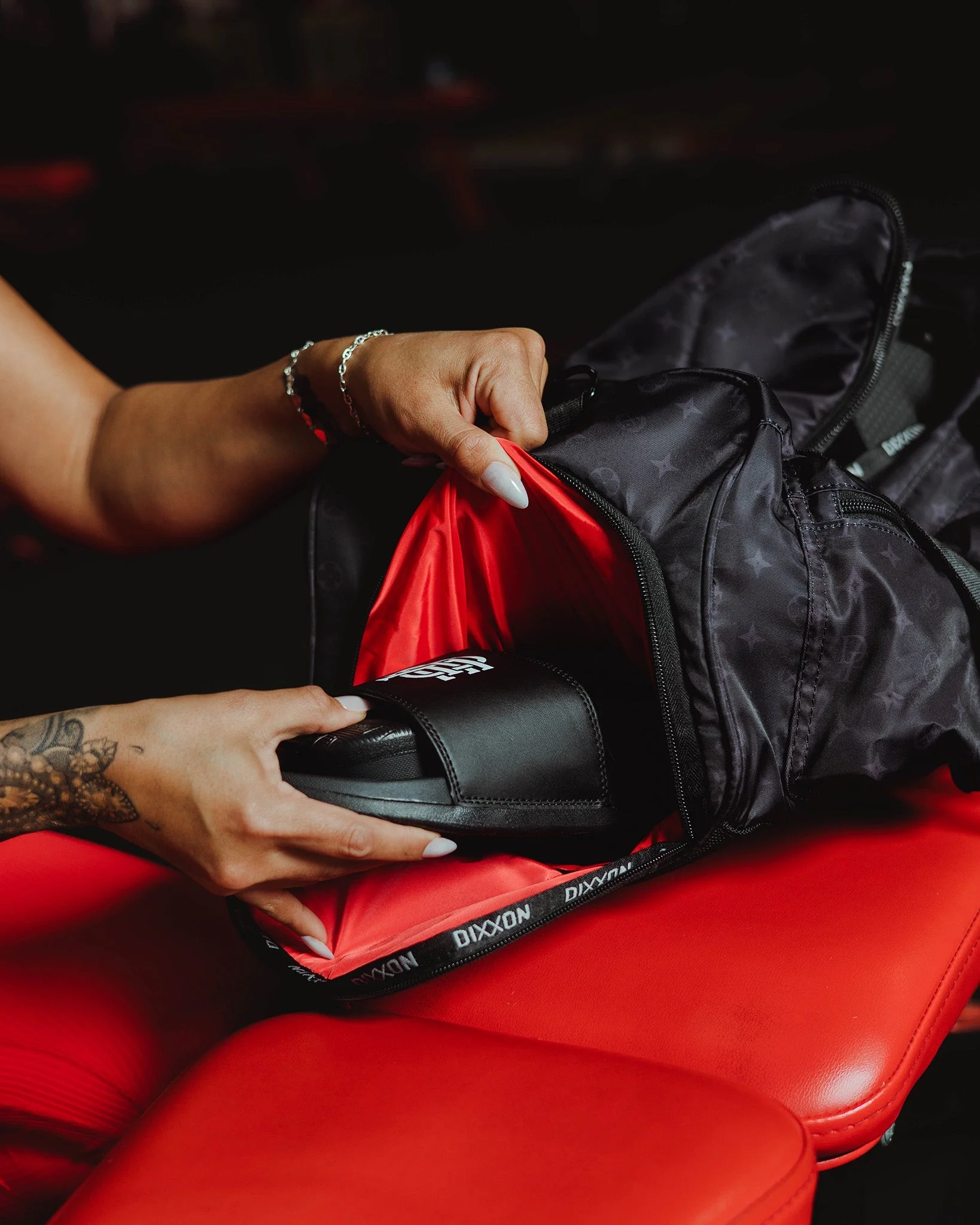 Bougie Duffle Bag - Black & Grey - Image 3