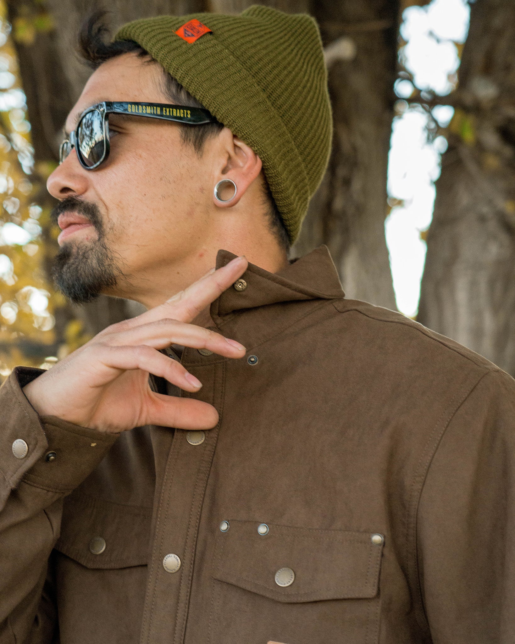 Casper Suede Jacket - Brown - Image 3