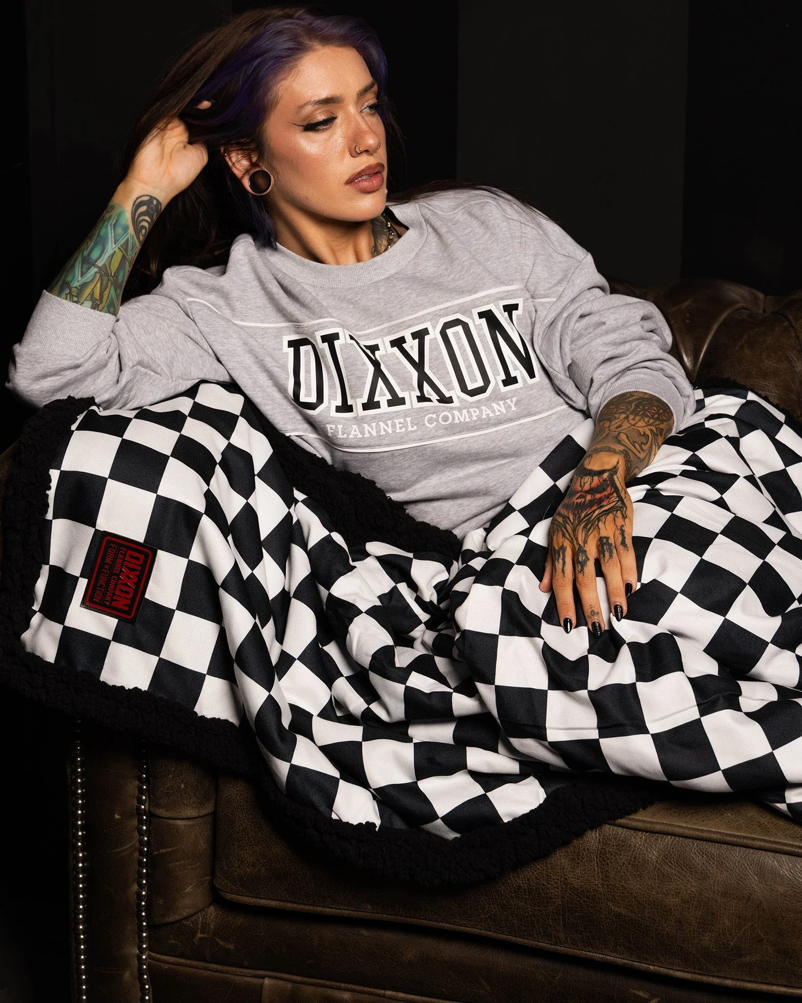 Checkered Flannel Sherpa Blanket - Image 2