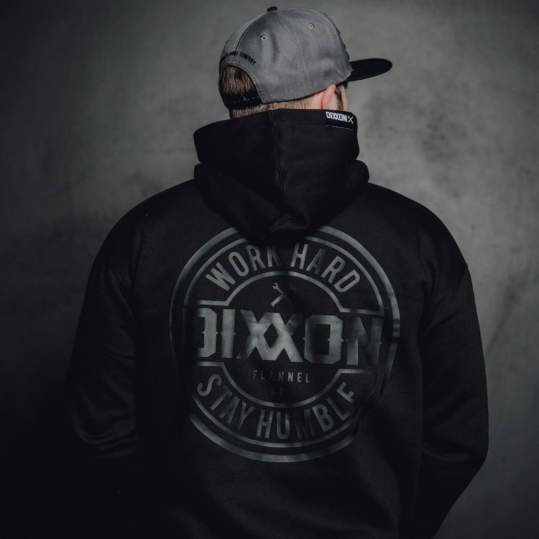 Charcoal Corpo Pullover Hoodie - Black