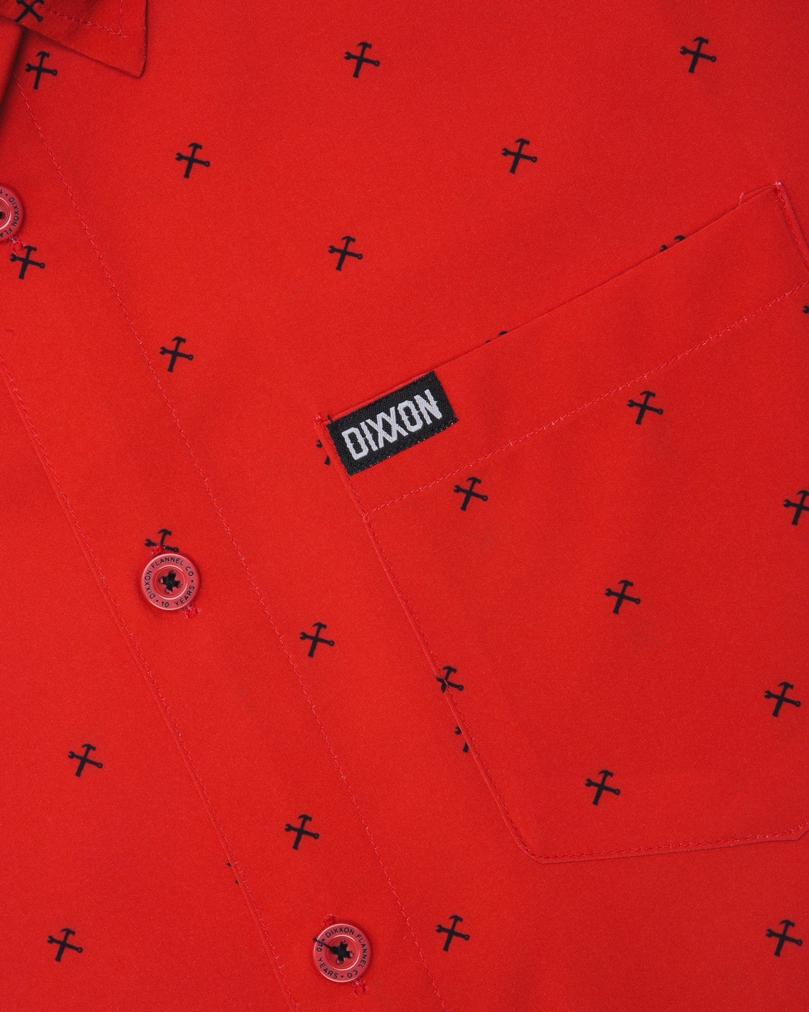 Finney Short Sleeve - Red & Black - Image 3