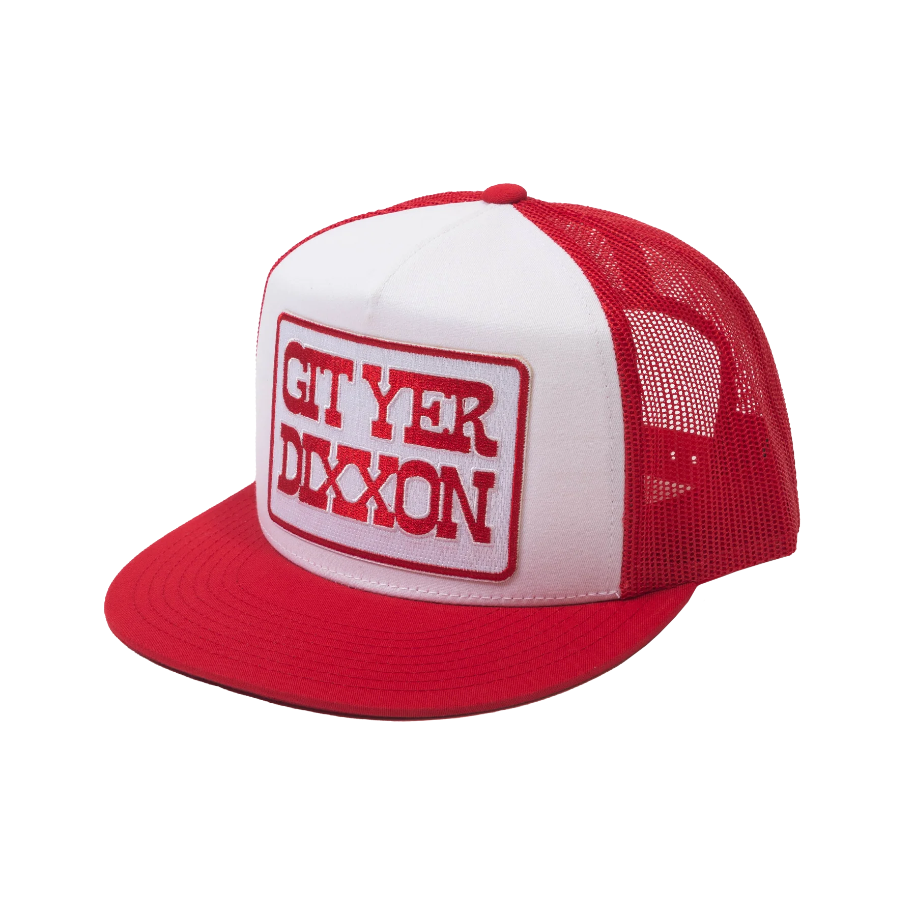 Git Yer Dixxon Flat Bill Trucker Snapback - Image 4