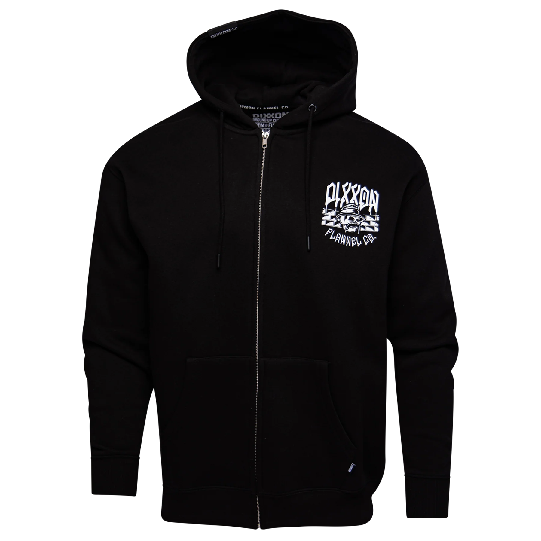 Hector Zip Up Hood - Black - Image 2