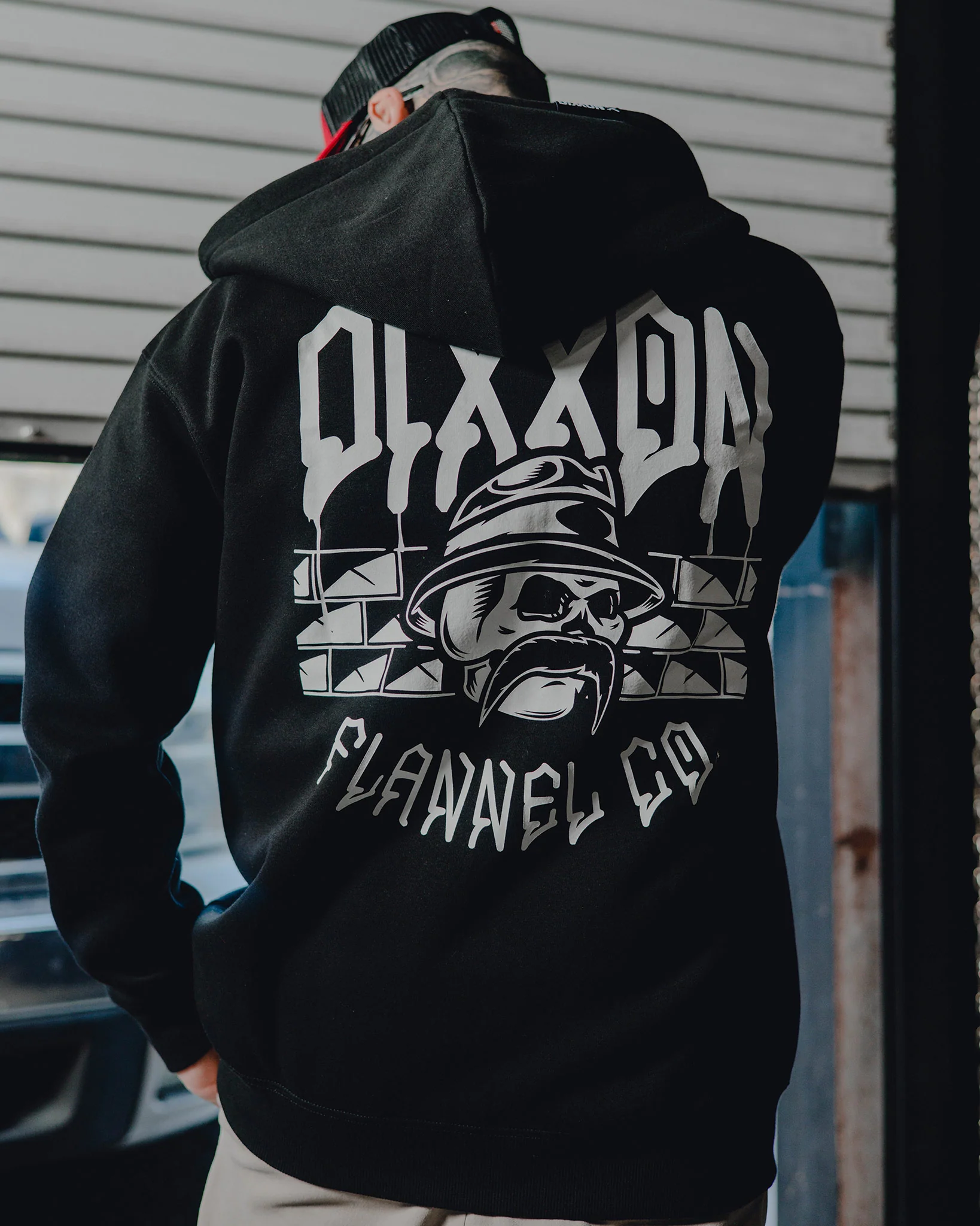 Hector Zip Up Hood - Black - Image 3