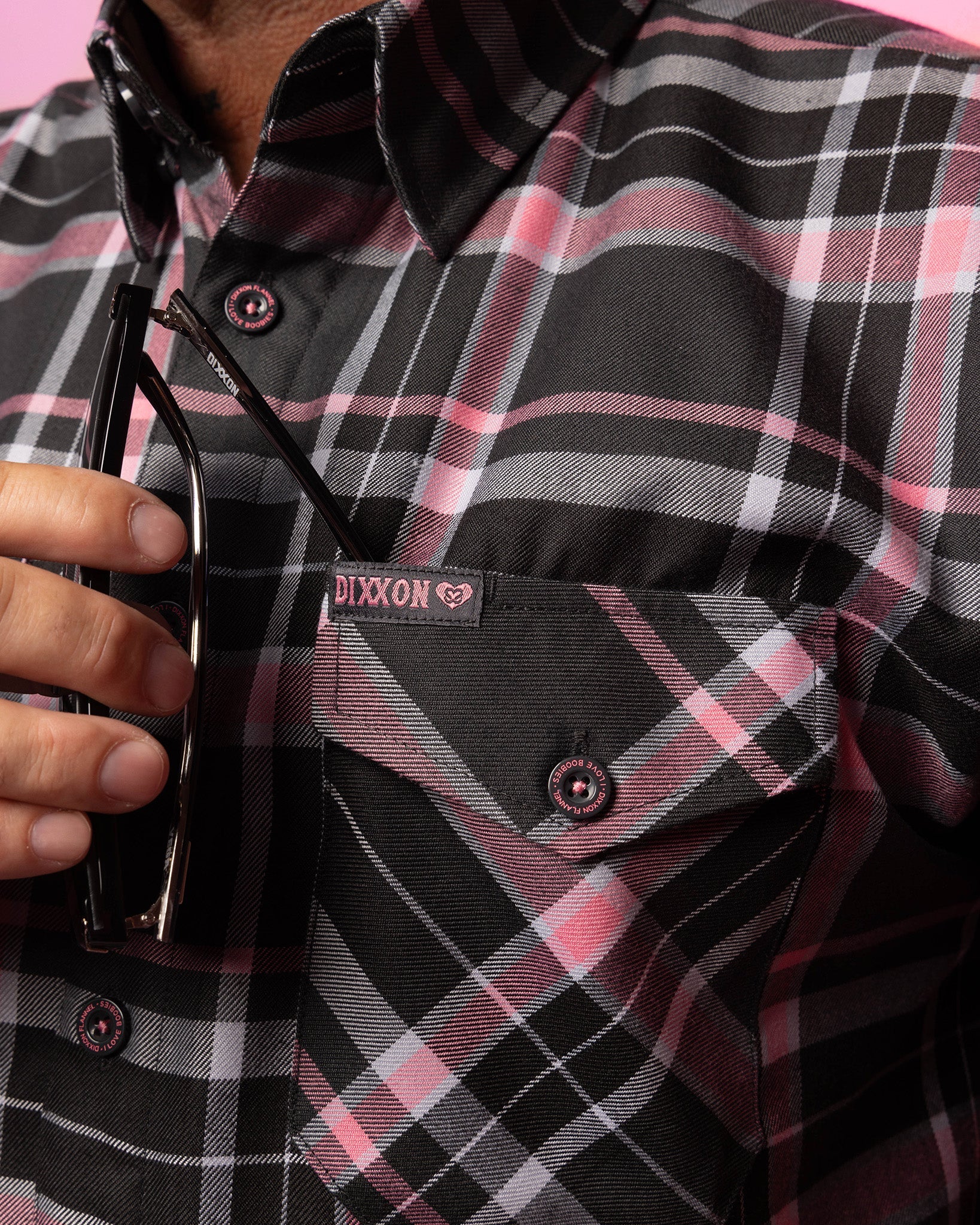 I Love Boobies Flannel - Image 6