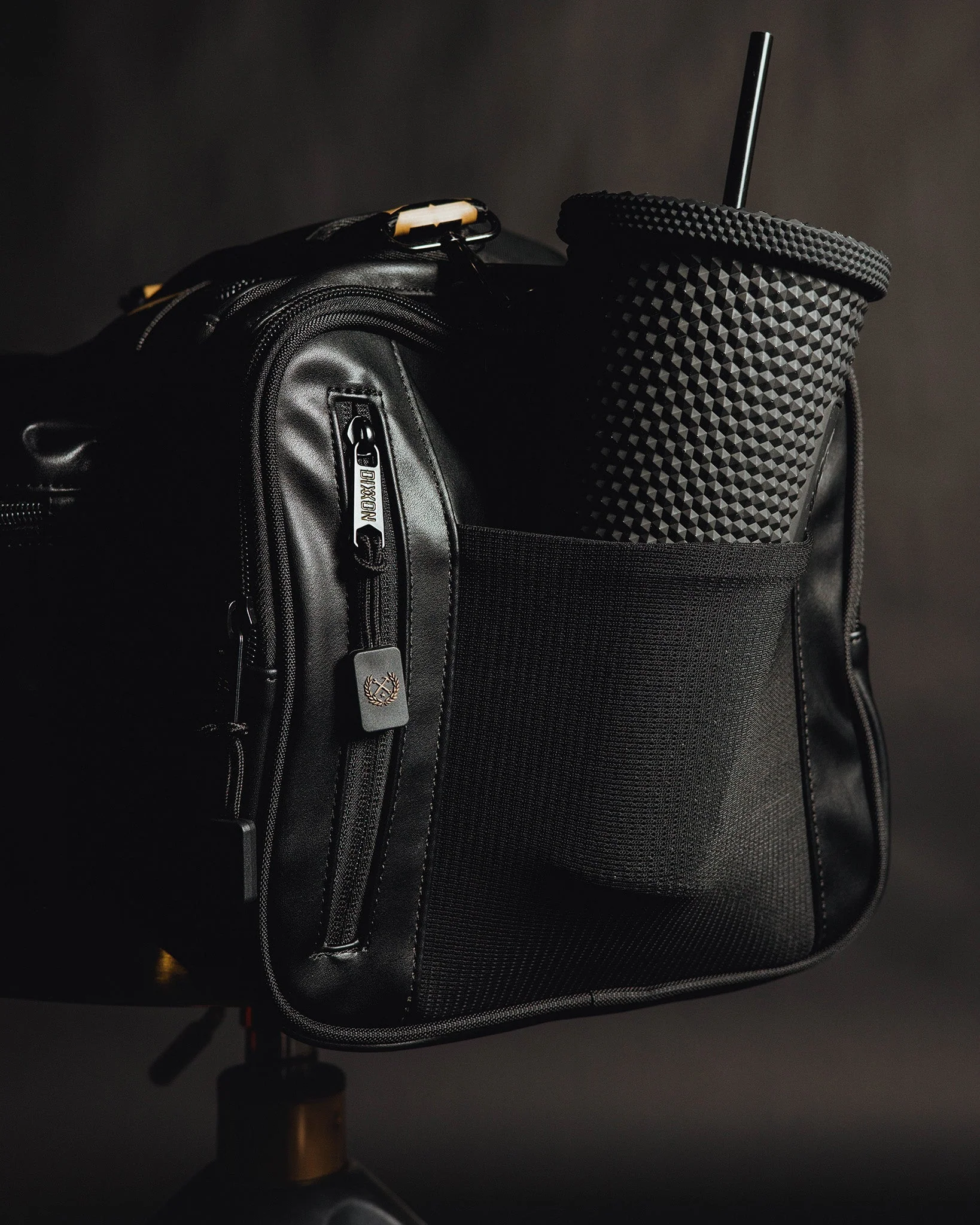 Leather Overload Duffle Bag - Black - Image 3