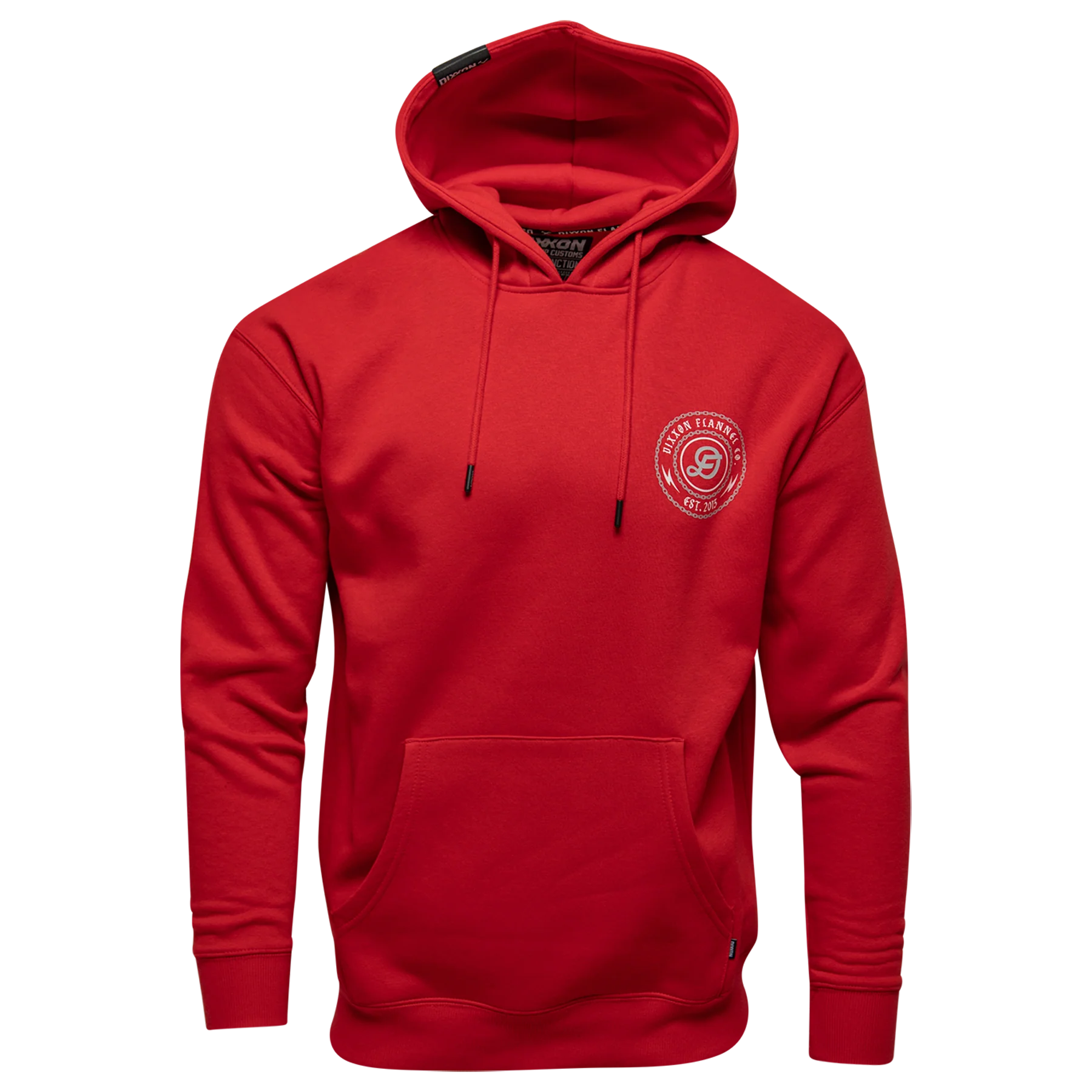 Linked Red Pullover Hoodie - Red - Image 2