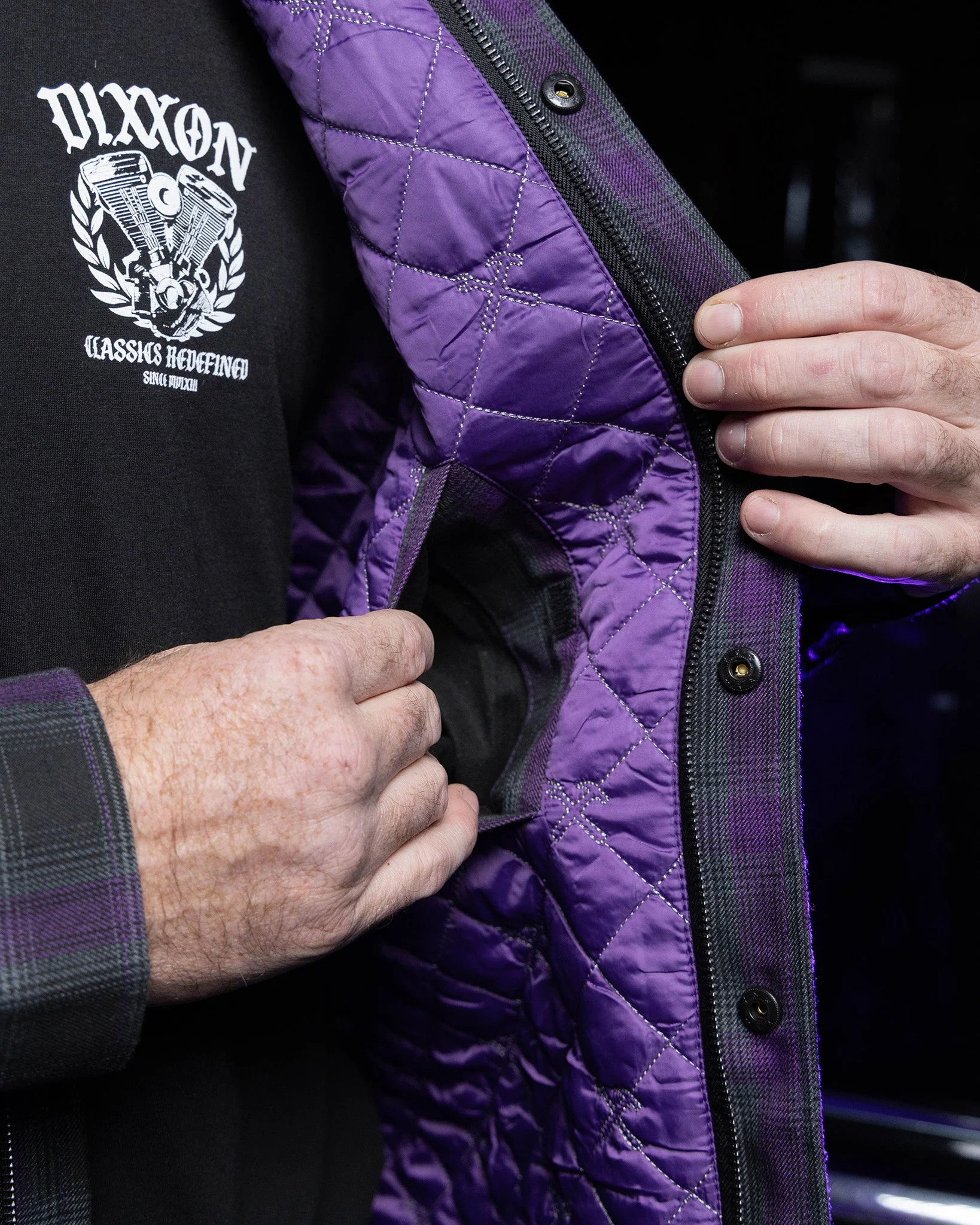 Men's Forum Quilted Flannel Jacket - Image 5