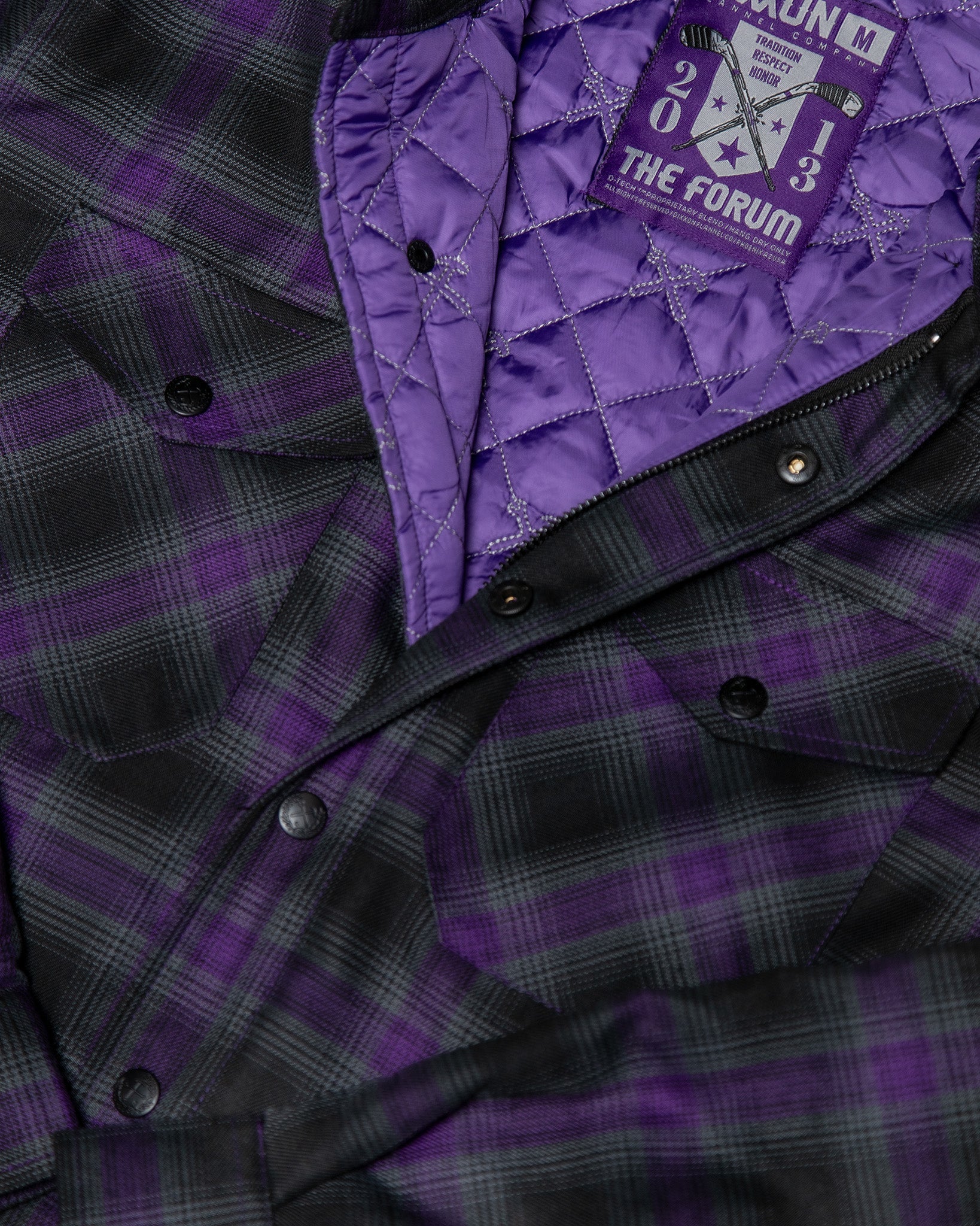 Men's Forum Quilted Flannel Jacket - Image 8