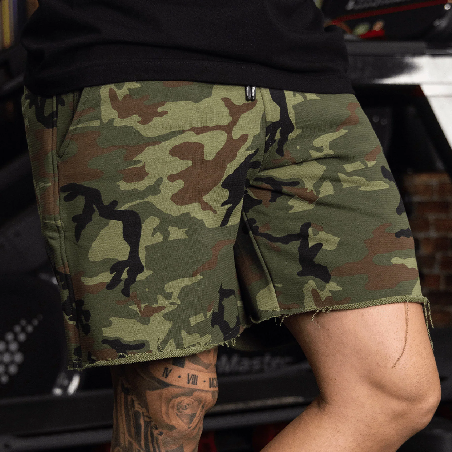 Terry Shorts 2.0 - Green Camo