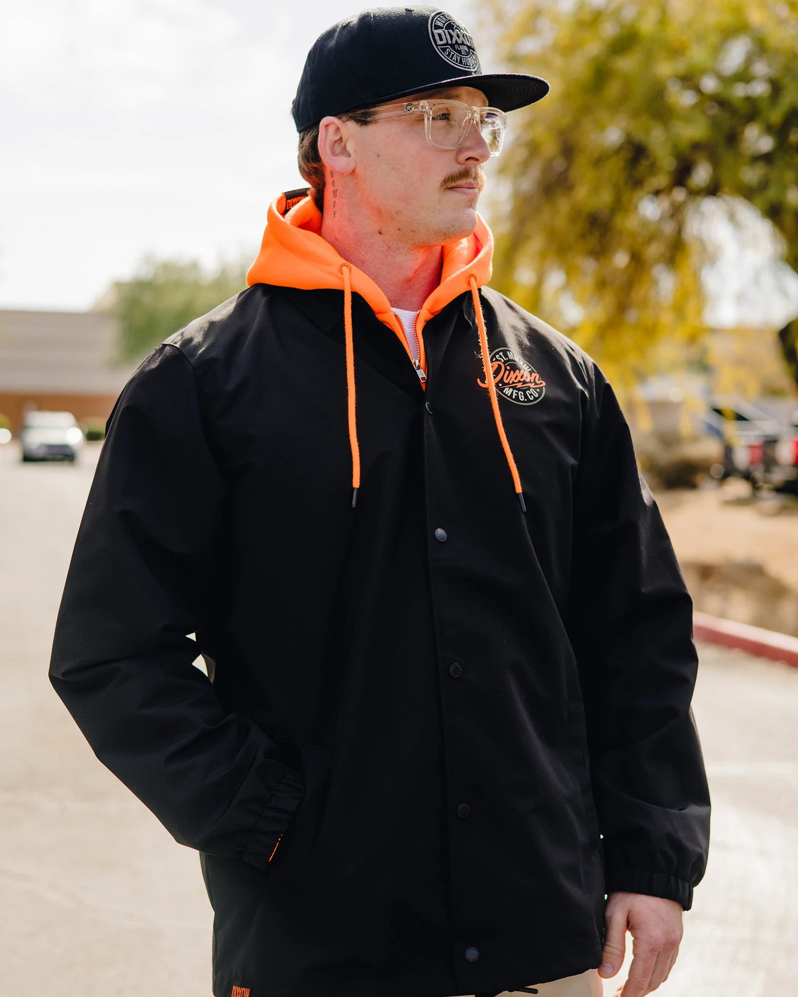 Orange & Gold MFG Badge Coaches Jacket - Image 4