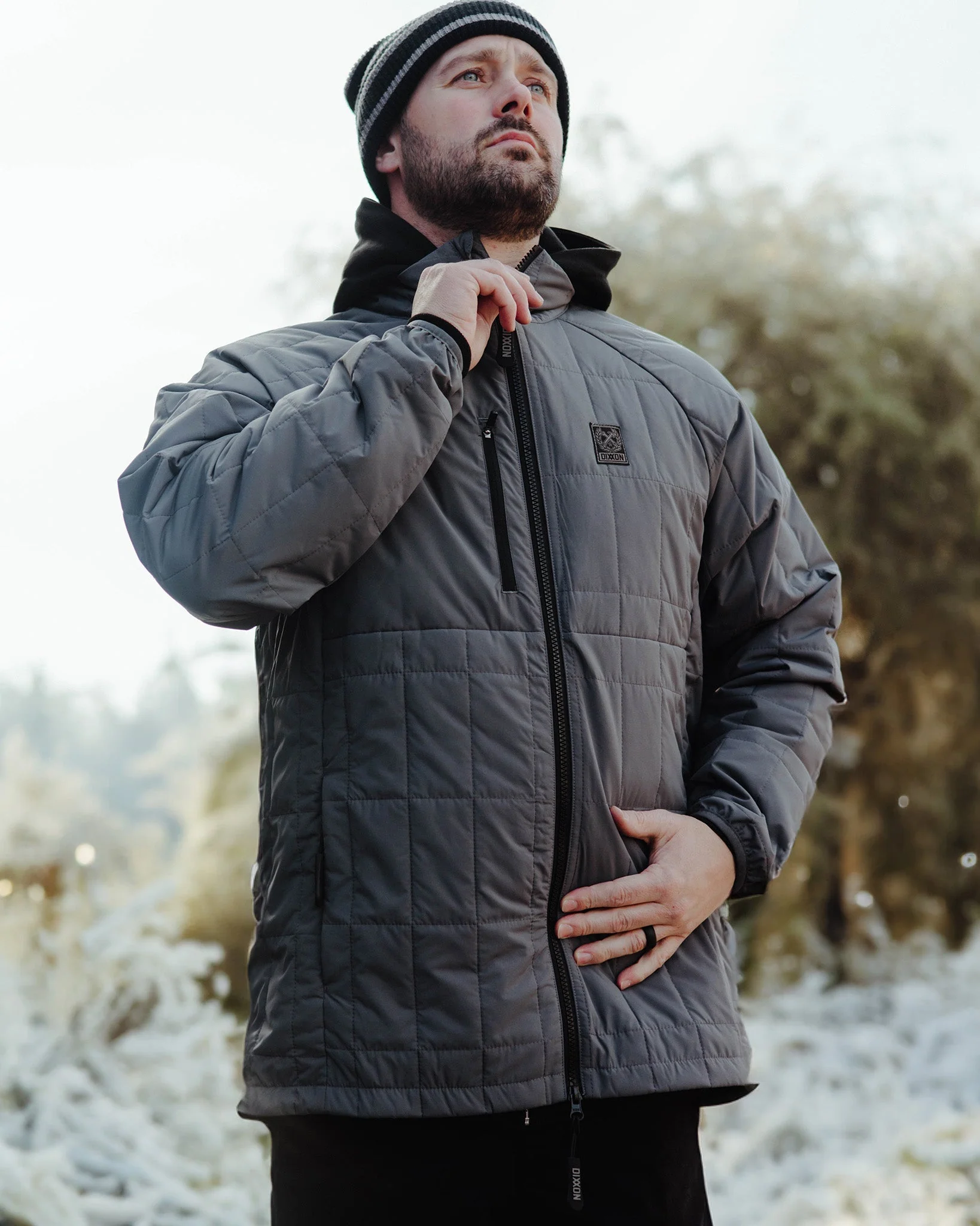 Nomad Puffer Jacket - Grey - Image 10