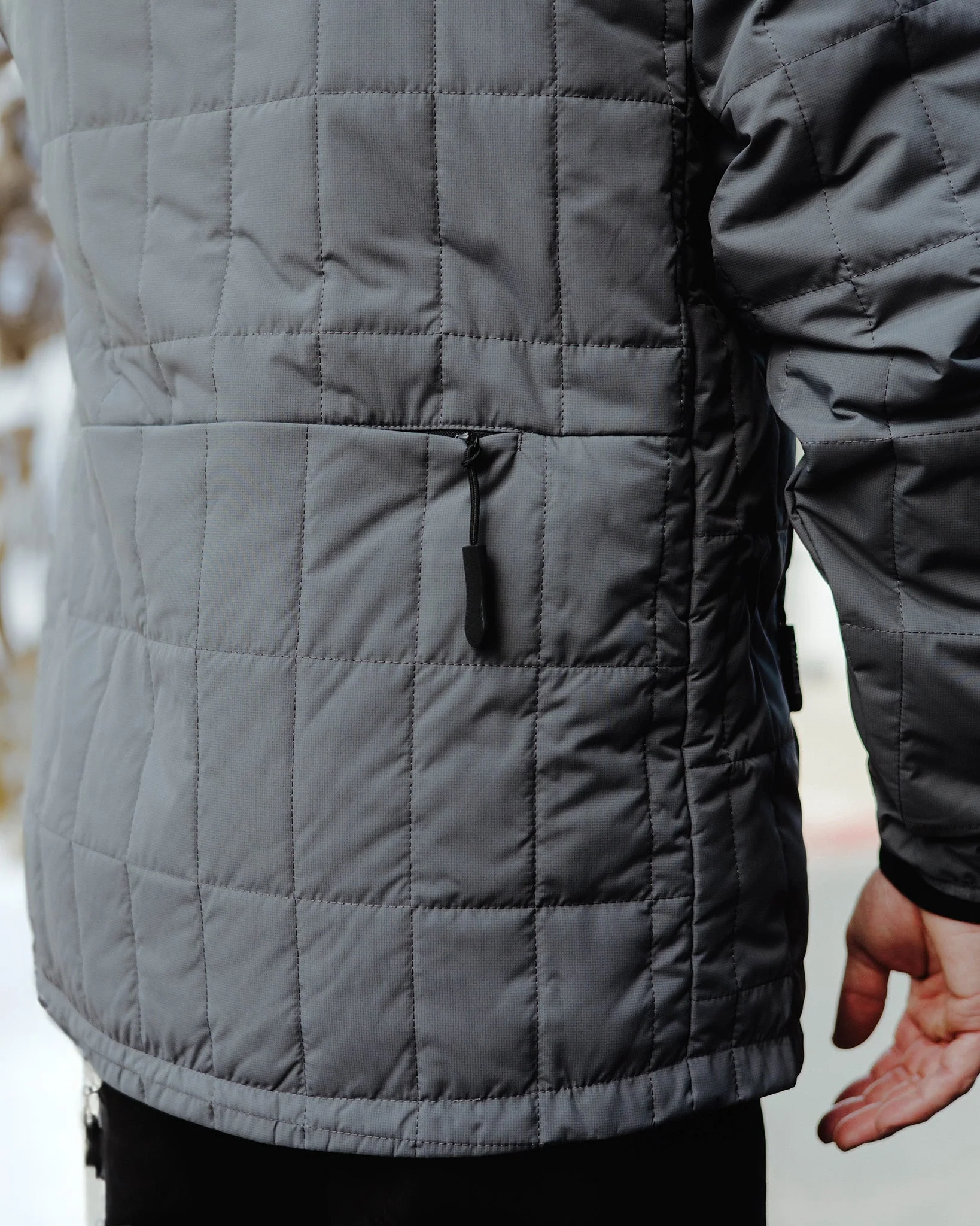 Nomad Puffer Jacket - Grey - Image 4