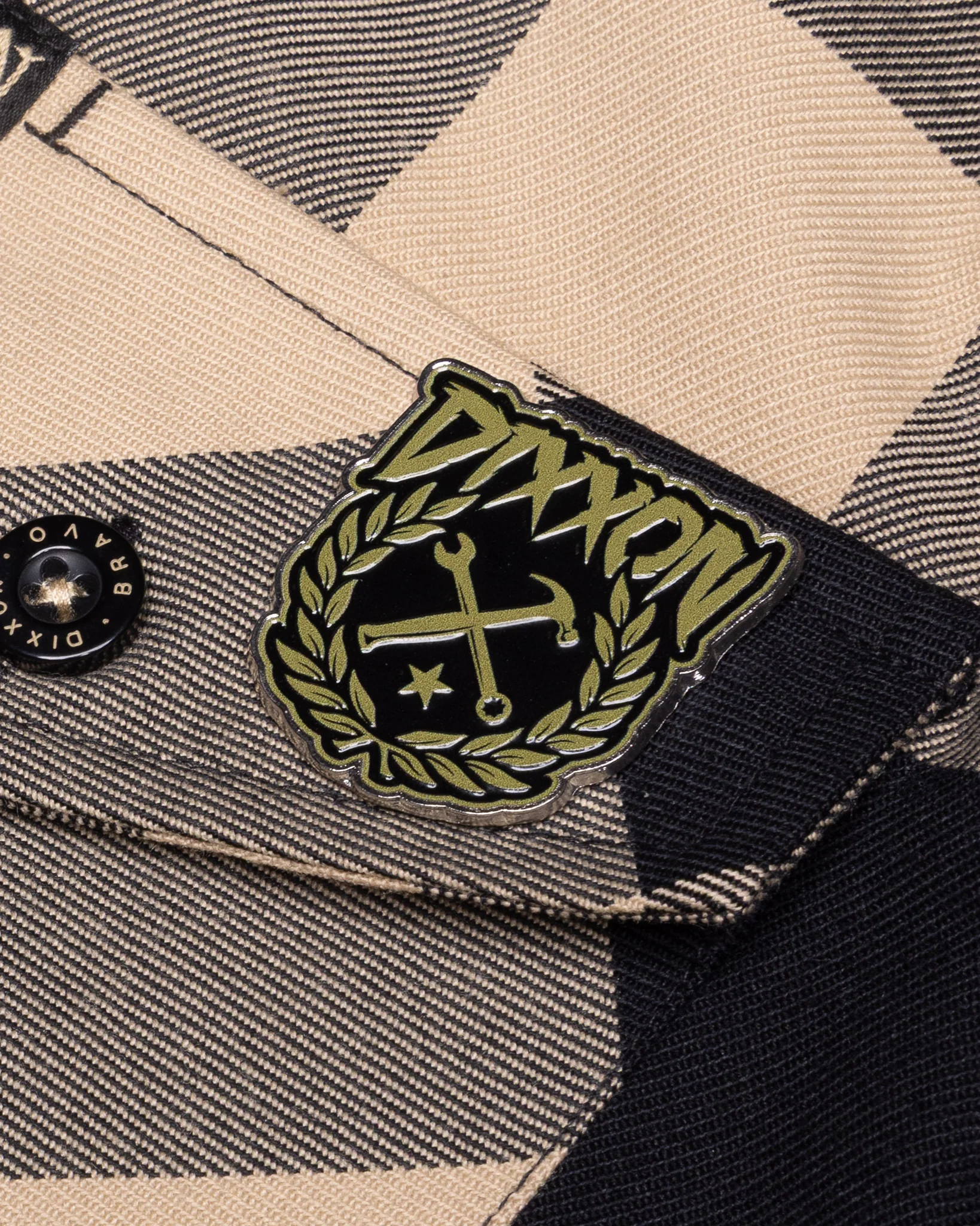 Party Hammer Enamel Pin - Gold & Black - Image 2