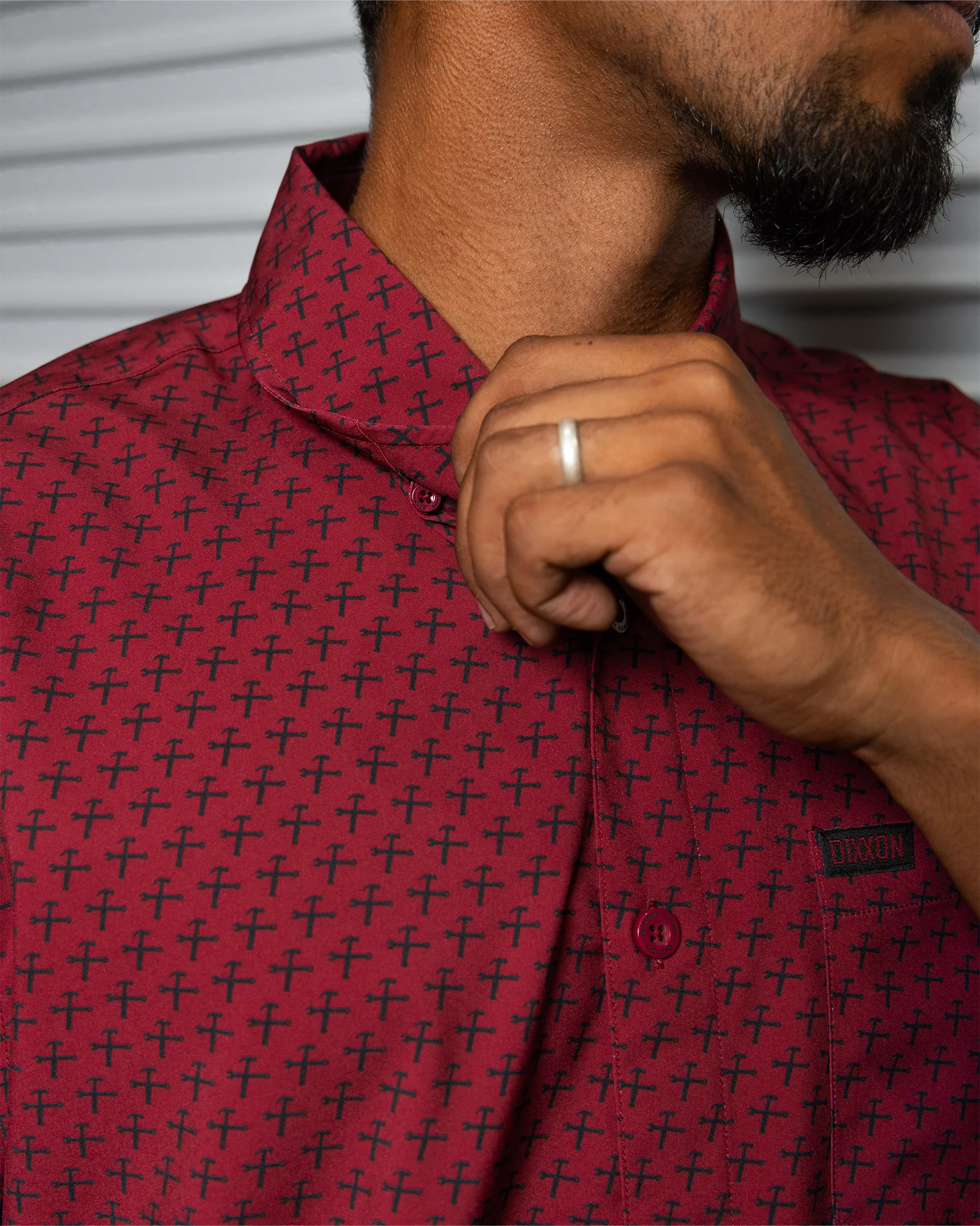 Party Hammers Party Shirt - Maroon & Black - Image 4