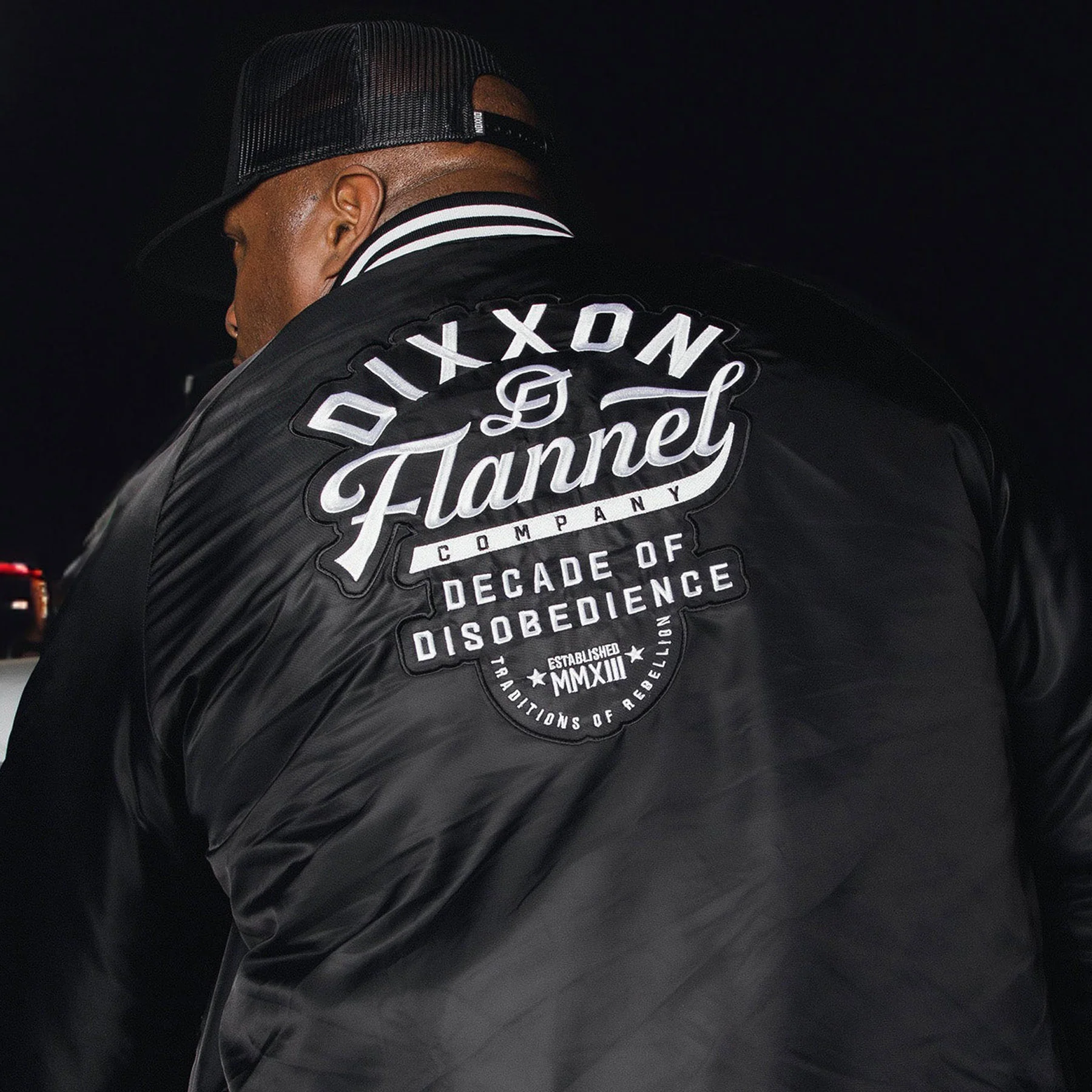 Pastime Varsity Jacket - Black & White