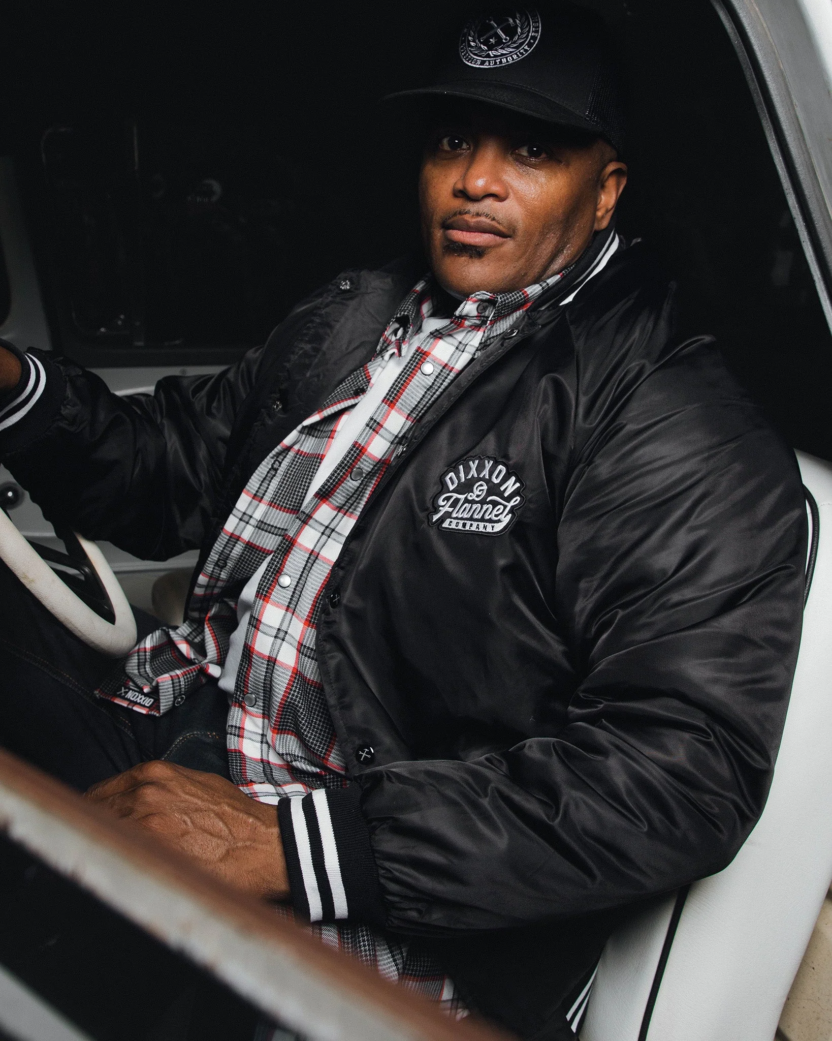 Pastime Varsity Jacket - Black & White - Image 2