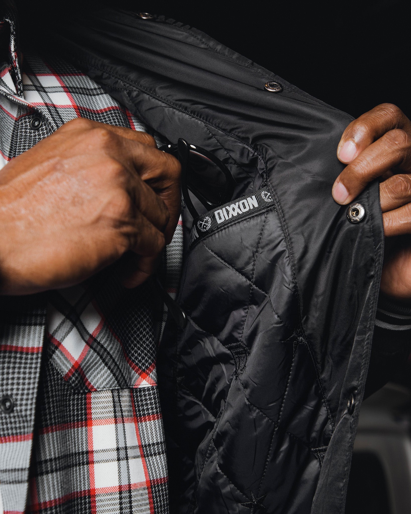 Pastime Varsity Jacket - Black & White - Image 4