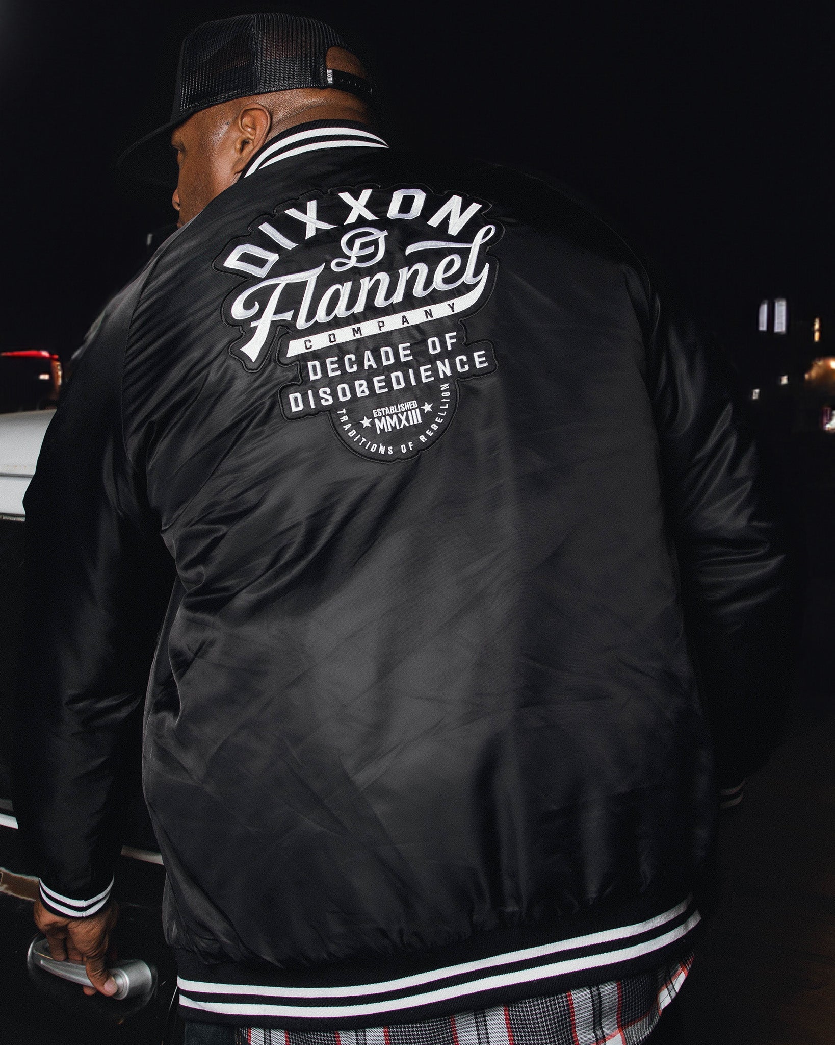 Pastime Varsity Jacket - Black & White - Image 5