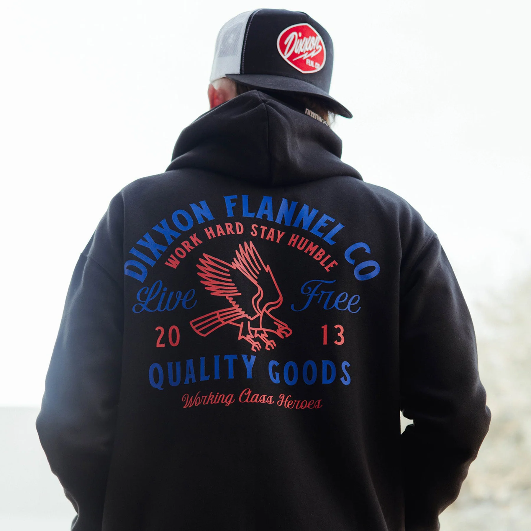 Quality Goods Zip Up Hood - Black