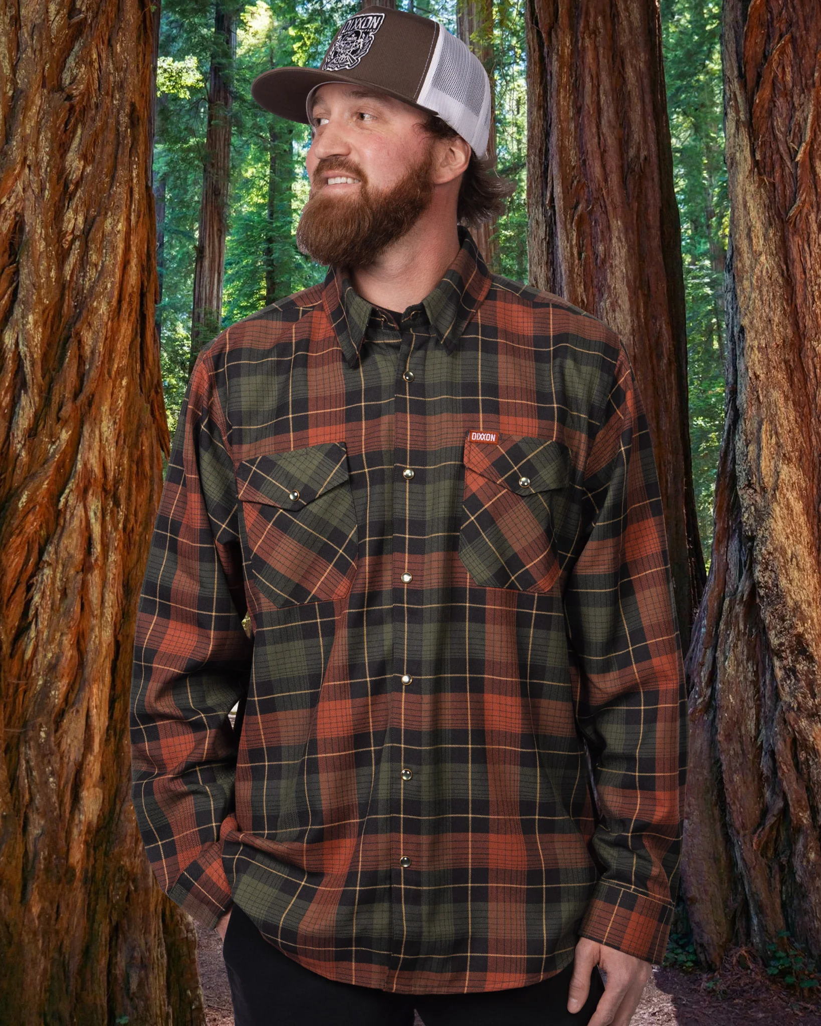Redwood Forest Flannel - This Land Series - Image 2