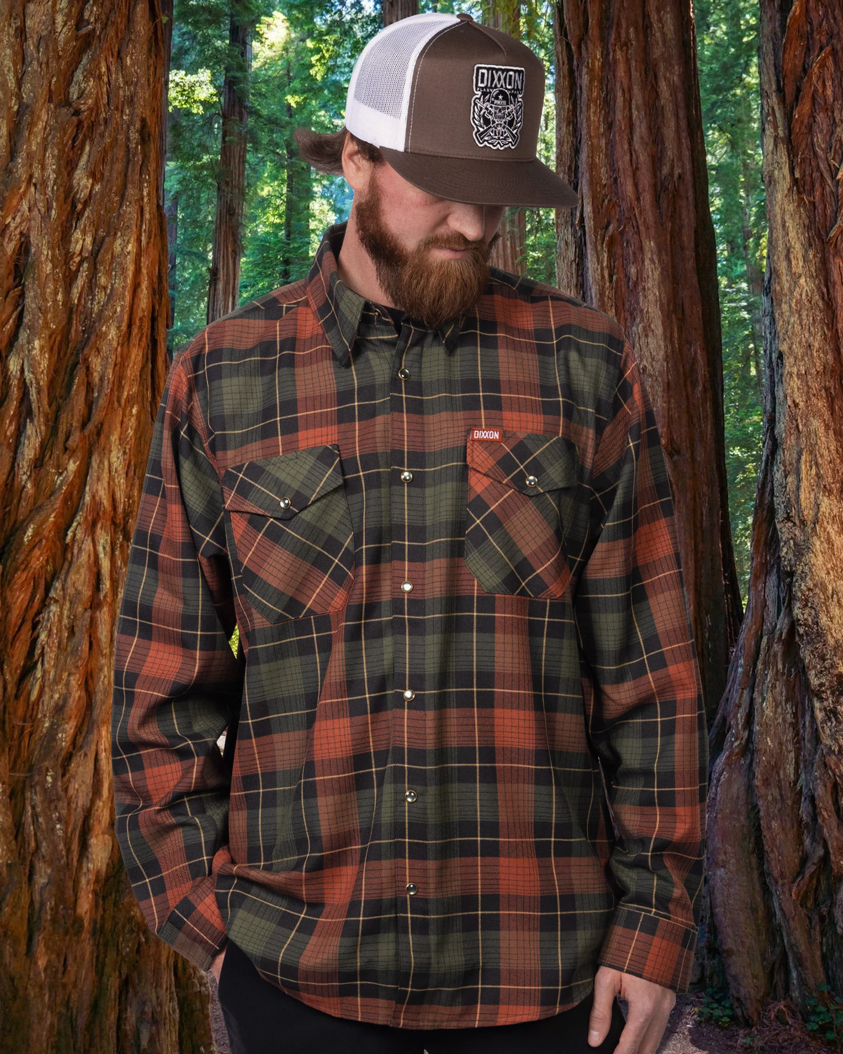 Redwood Forest Flannel - This Land Series - Image 3