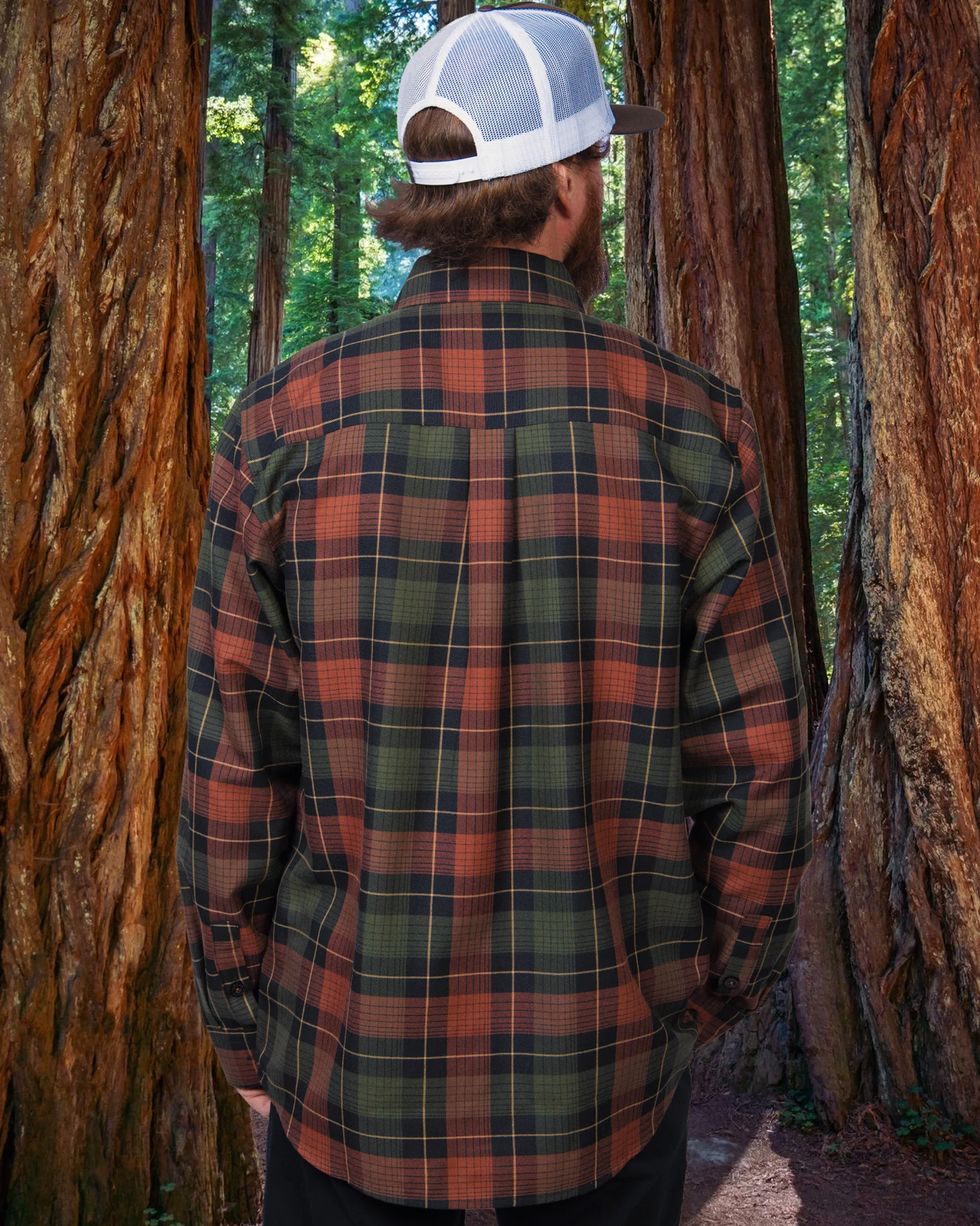 Redwood Forest Flannel - This Land Series - Image 8