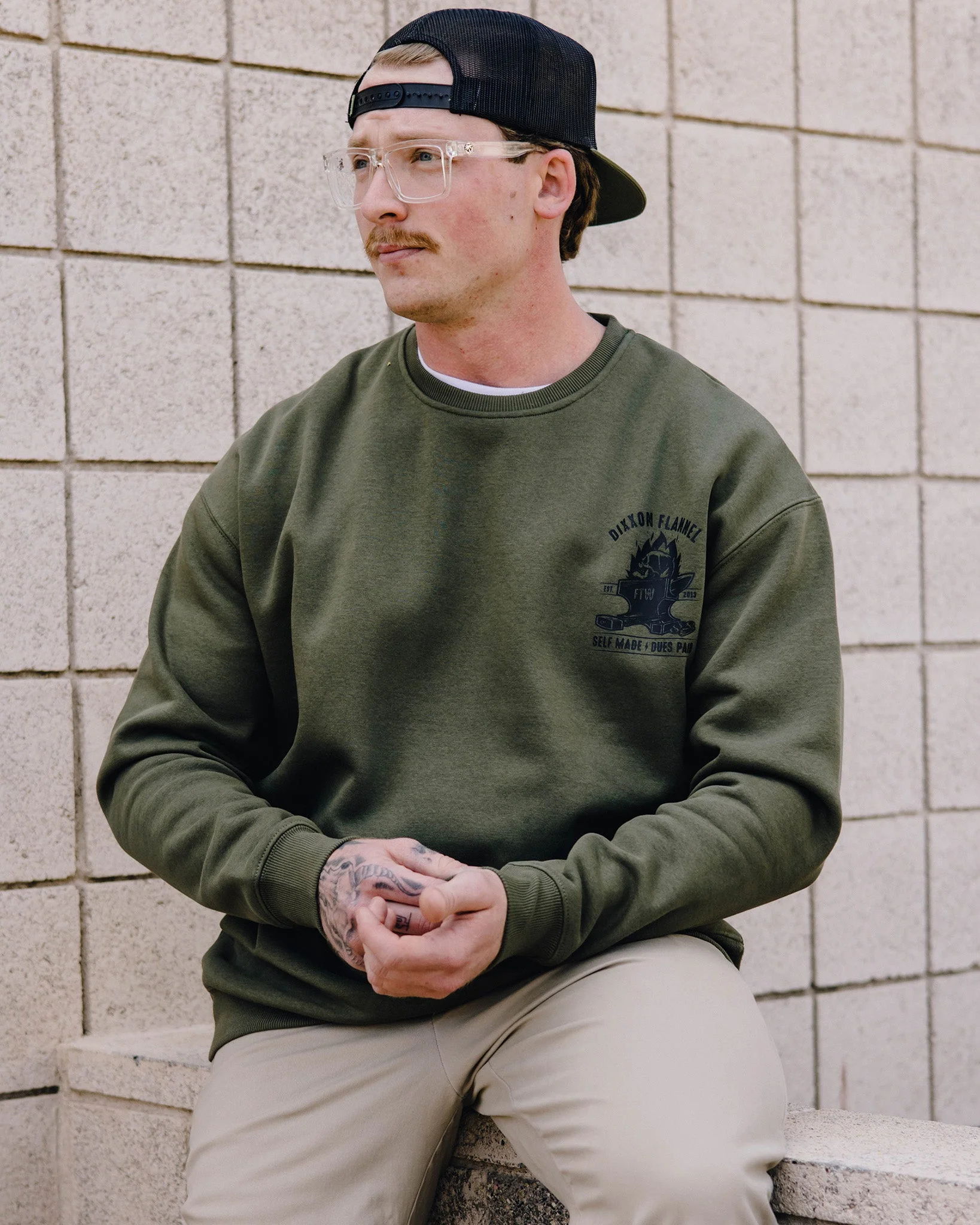 Self Made Crewneck - OD Green - Image 4