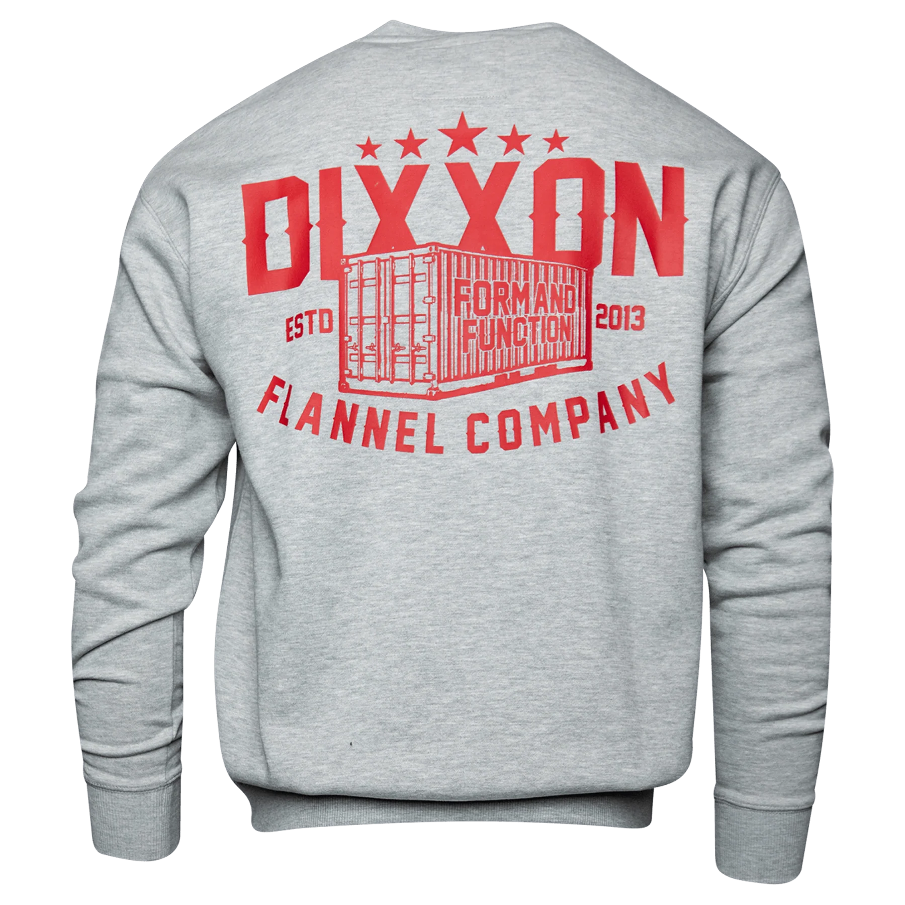 Red Shop Crewneck Sweatshirt - Heather Grey