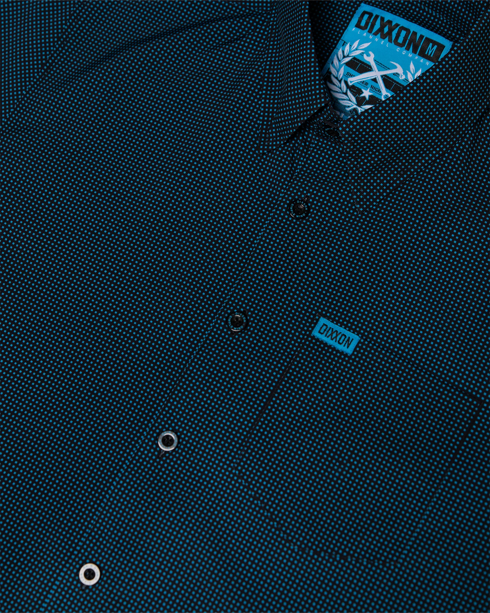 Simple Mind Party Shirt - Black & Cyan - Image 3