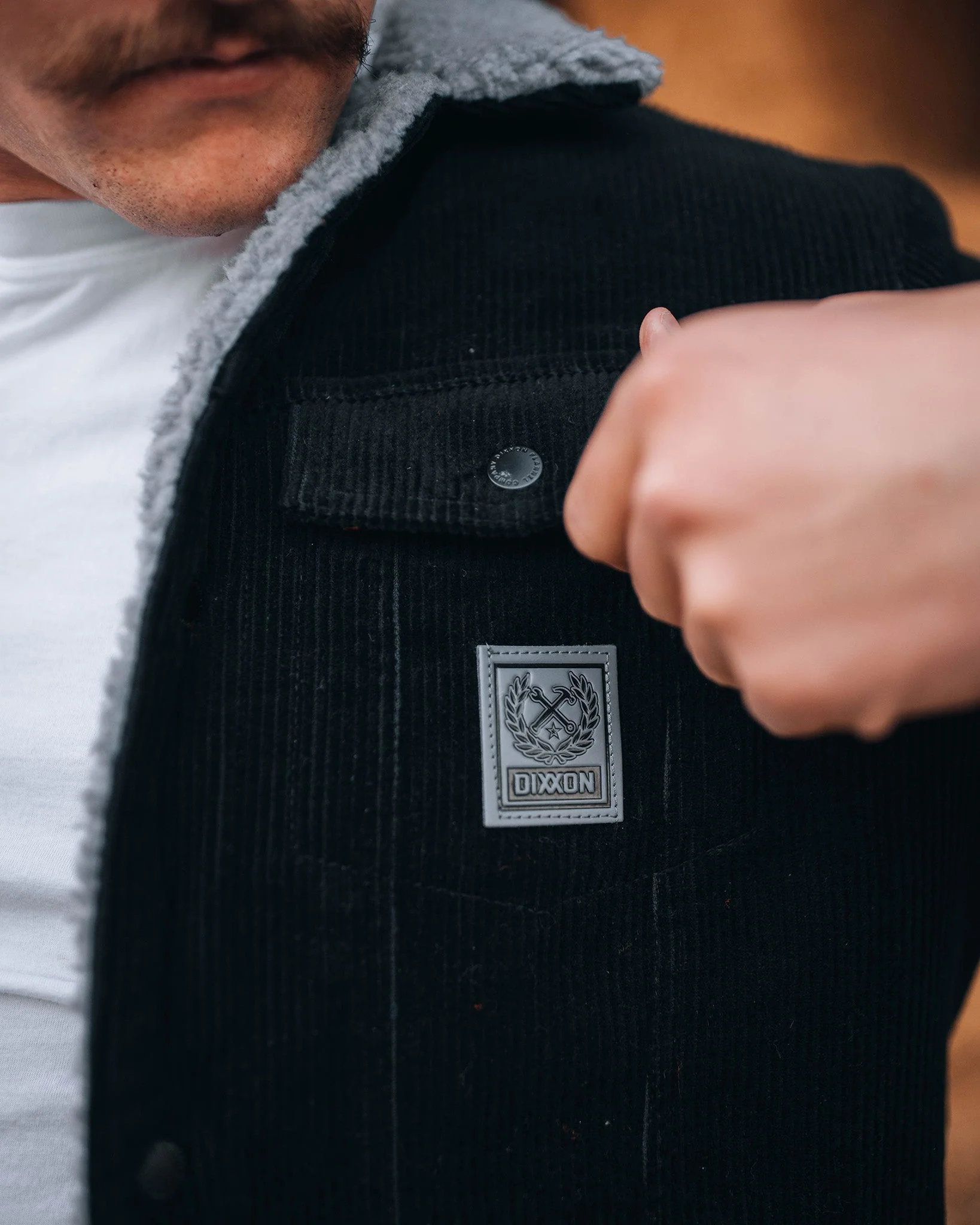 Six Shooter Corduroy Sherpa Lined Jacket - Image 2