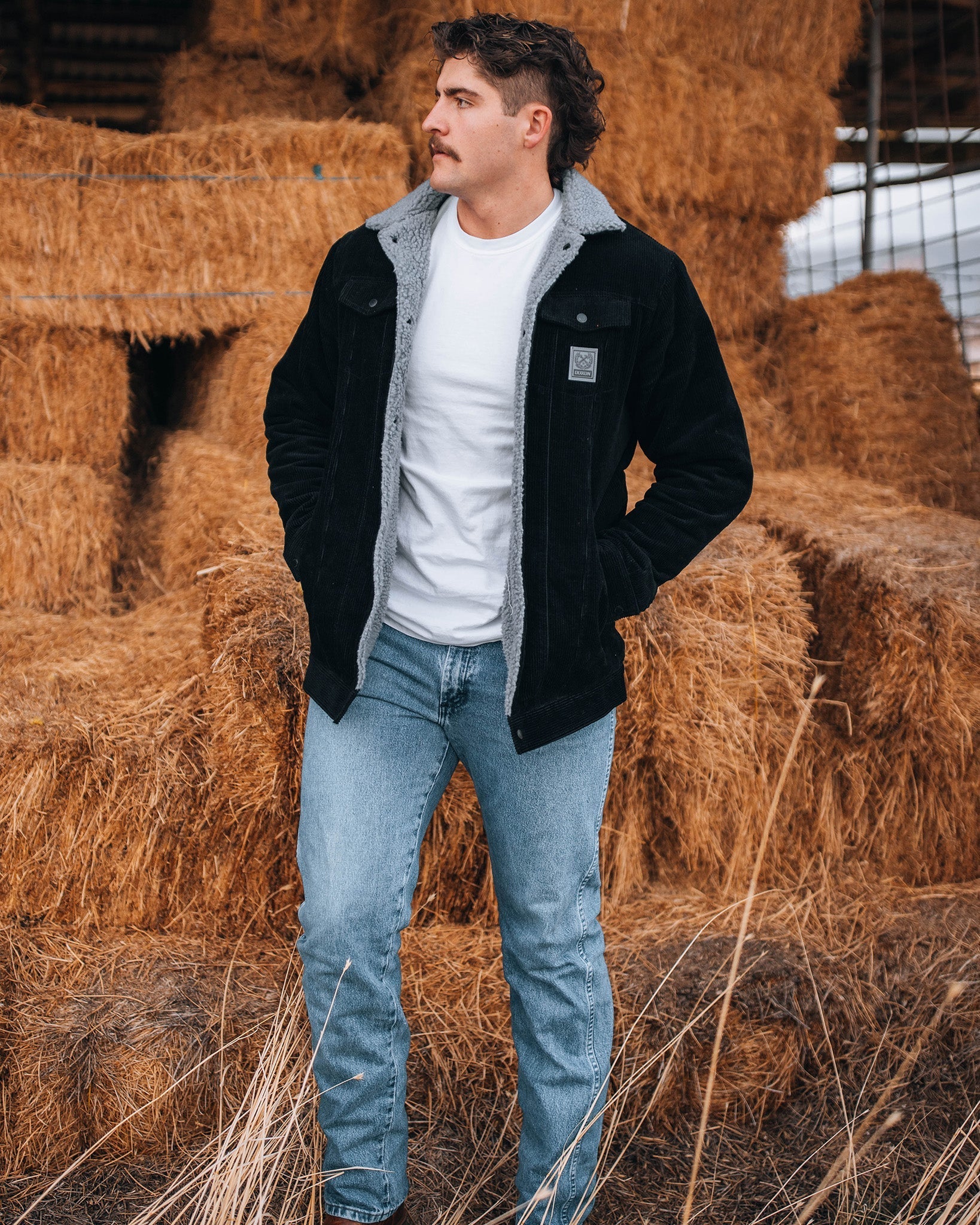 Six Shooter Corduroy Sherpa Lined Jacket - Image 4