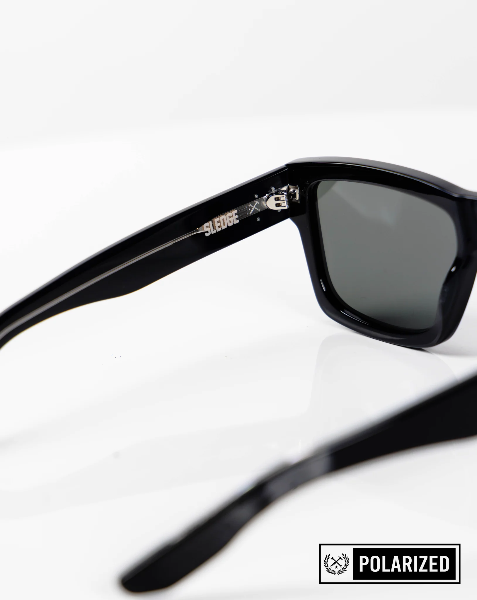 Sledge Sunglasses - Black & Chrome Polarised - Image 3