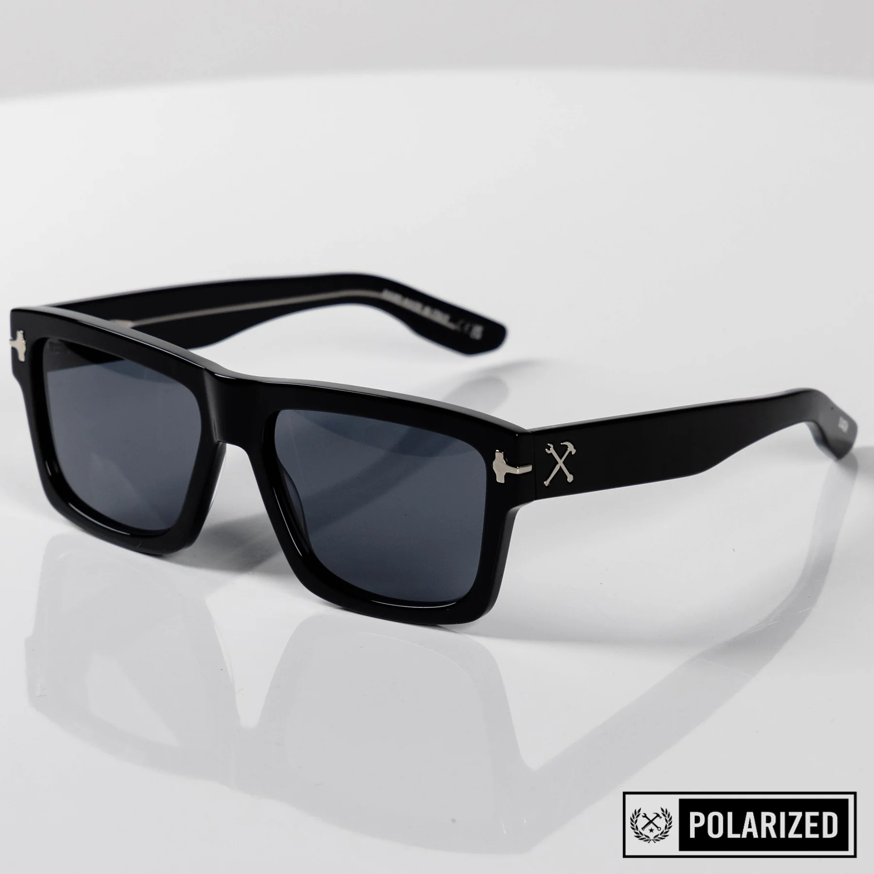 Sledge Sunglasses - Black & Grey Polarised