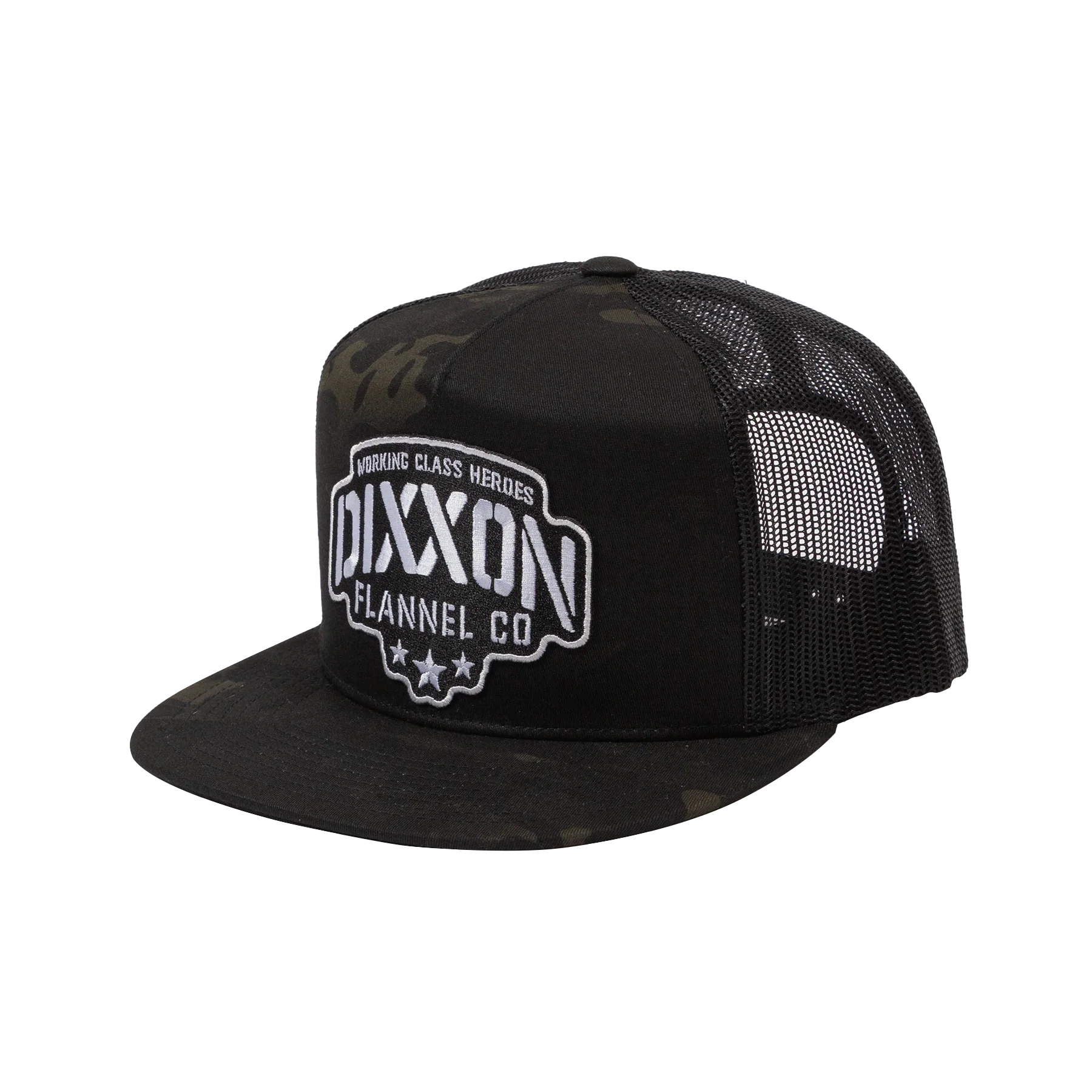 Stencil Flat Bill Trucker Snapback