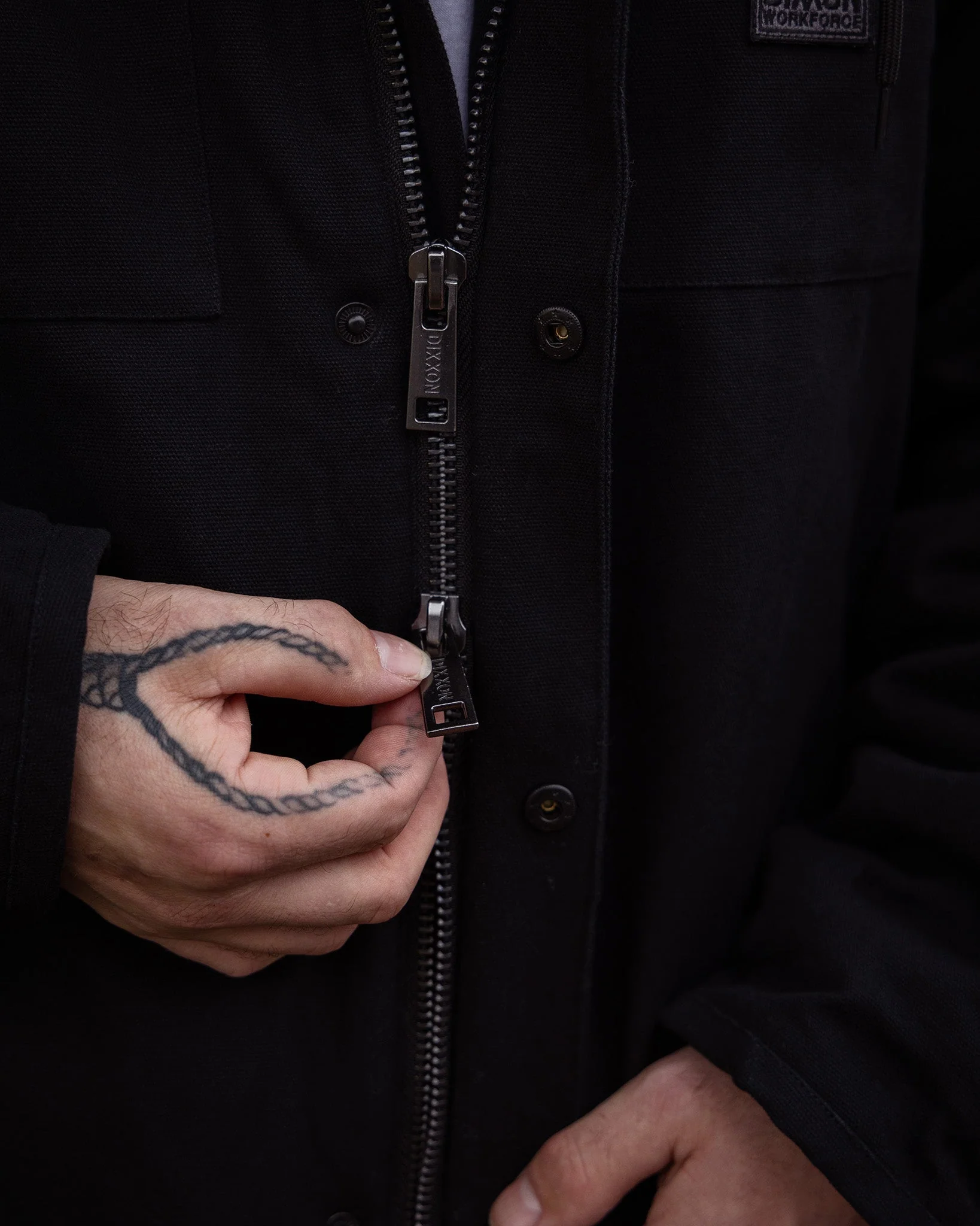 The Colt Sherpa Work Jacket - Black - Image 10