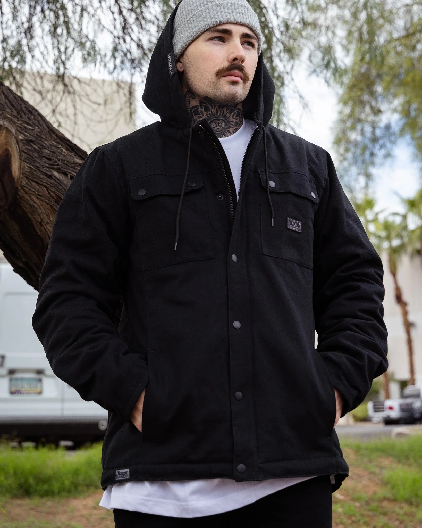 The Colt Sherpa Work Jacket - Black - Image 7