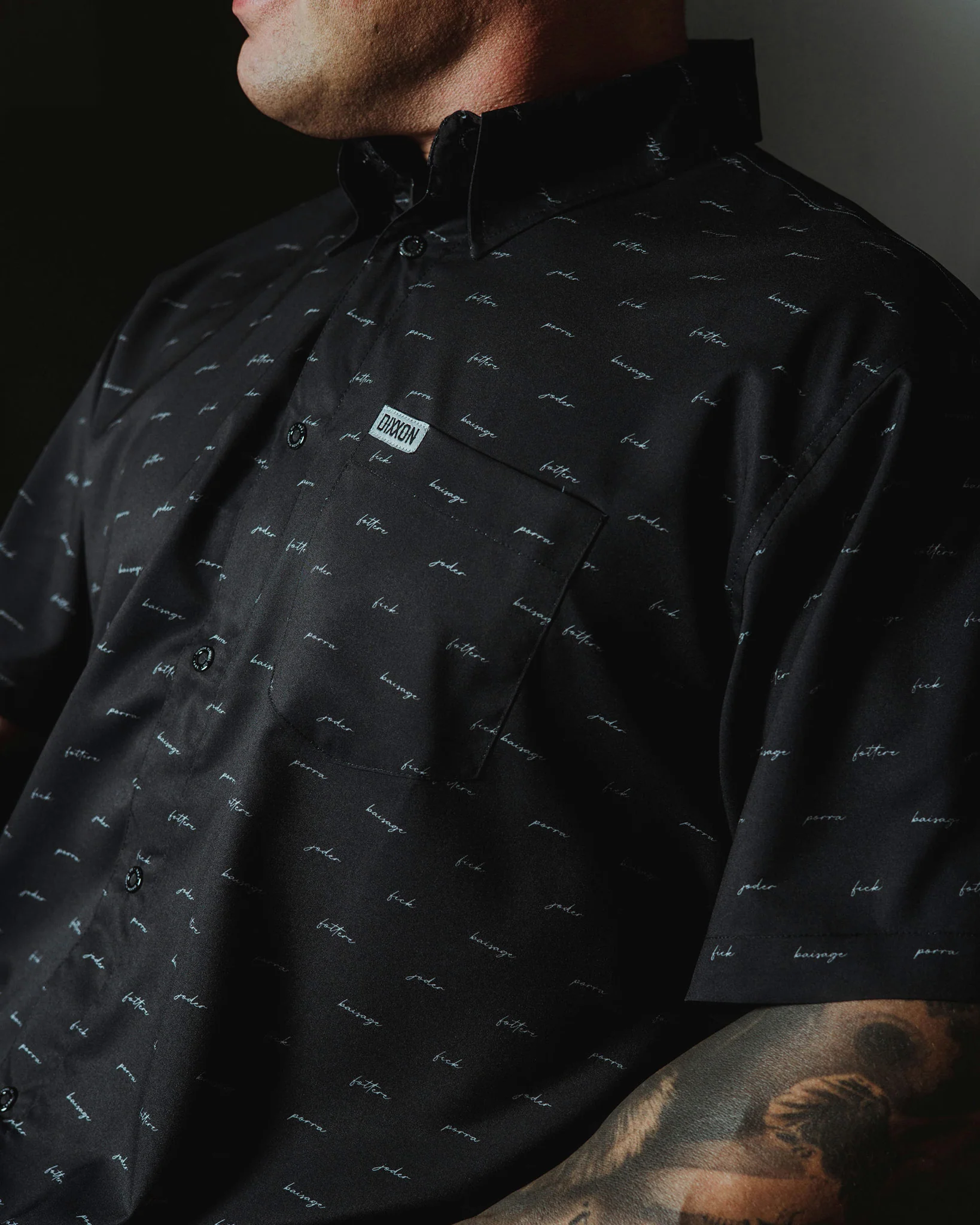The F Word Short Sleeve - Black & Grey - Image 5