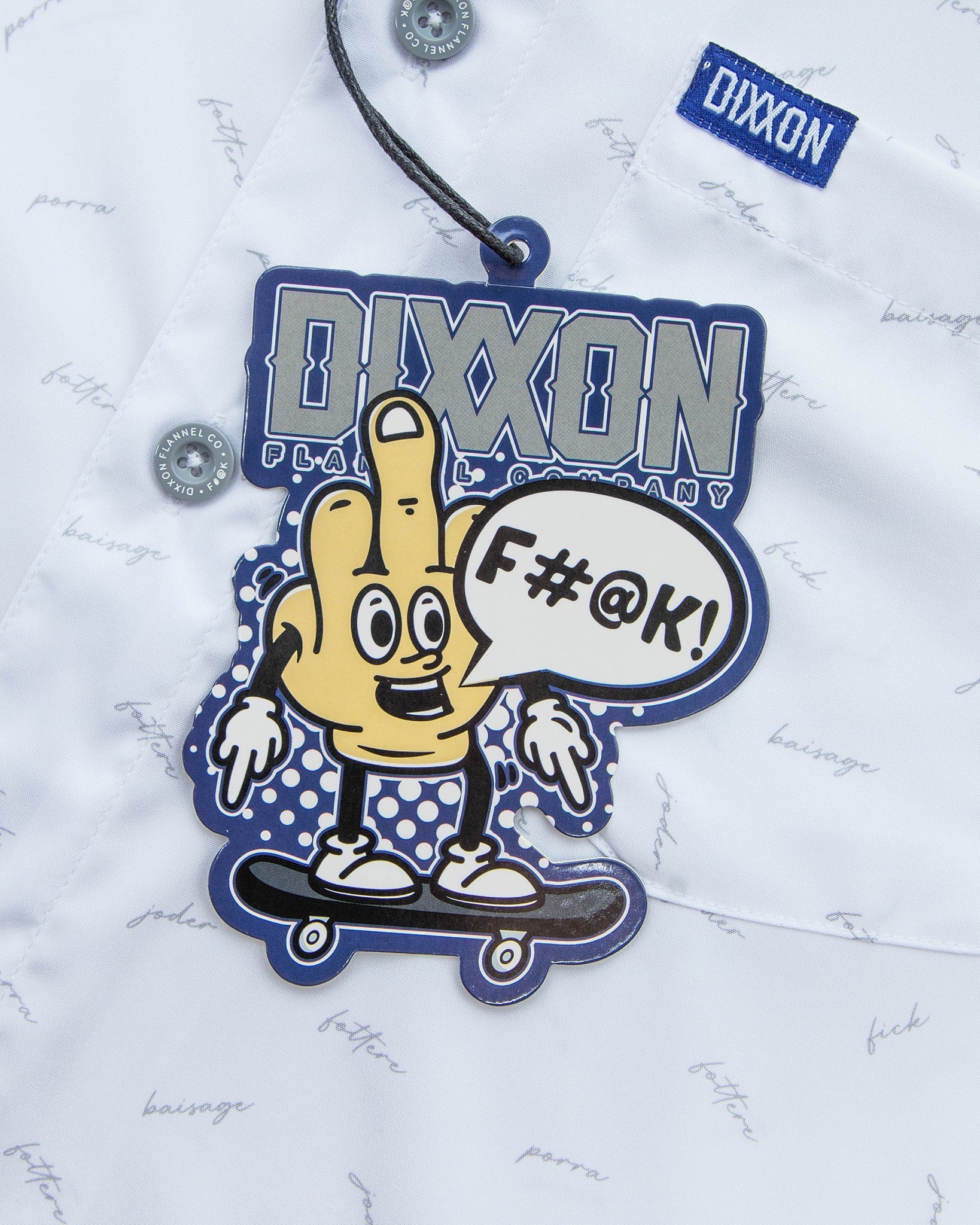 The F Word Short Sleeve - White & Grey - Image 4