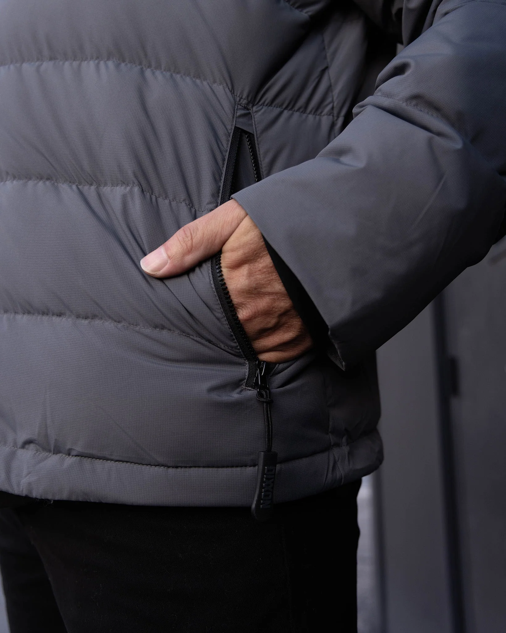 The Ridge Down Puffer Jacket - Grey - Image 9