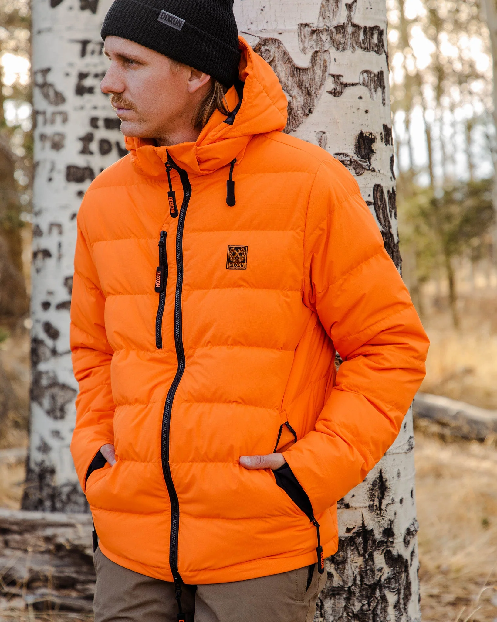 The Ridge Down Puffer Jacket - Orange - Image 3